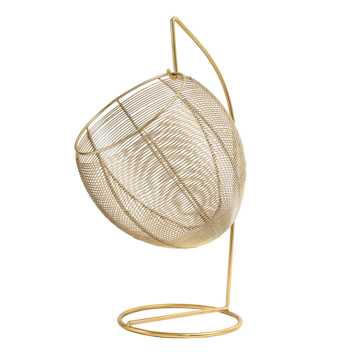 Skye's Fruit & Bread Basket in Gold finish M.M.I. OVERSEAS