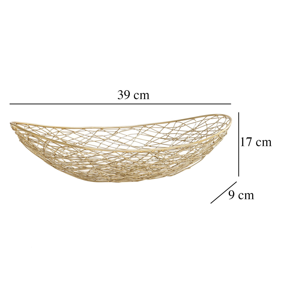 Vivian Basket small size in gold M.M.I. OVERSEAS