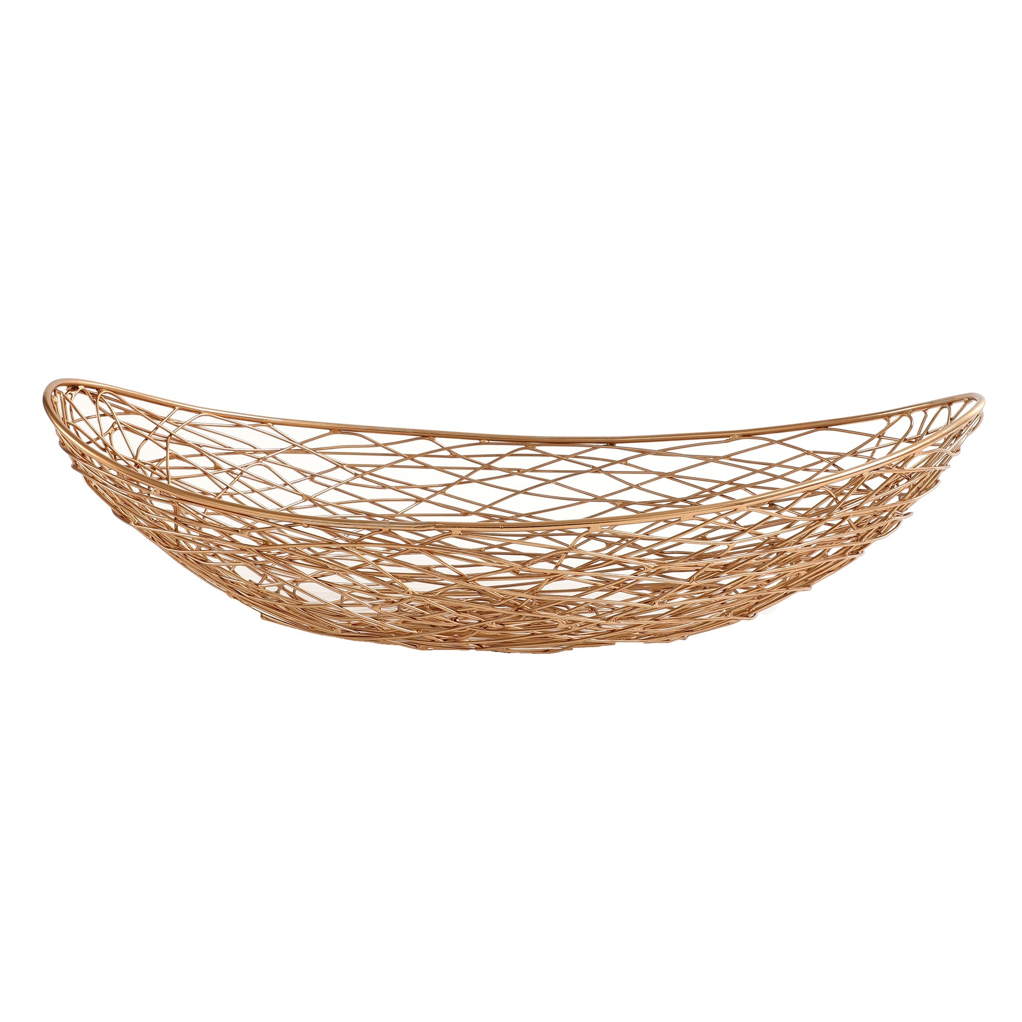 Vivian Basket Small Size In Copper M.M.I. OVERSEAS
