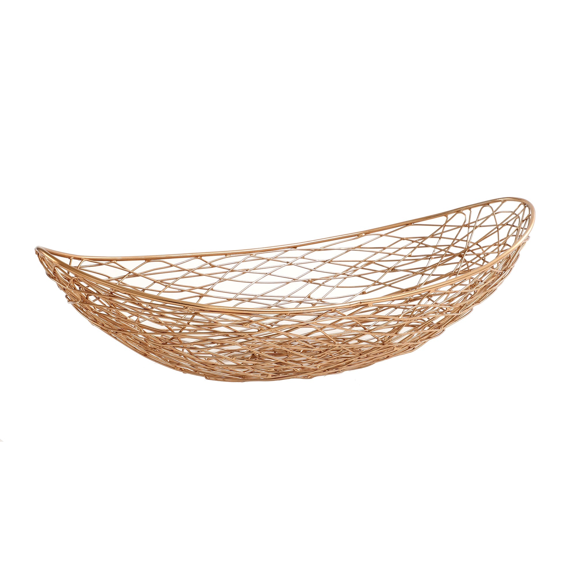 Vivian Basket Small Size In Copper M.M.I. OVERSEAS