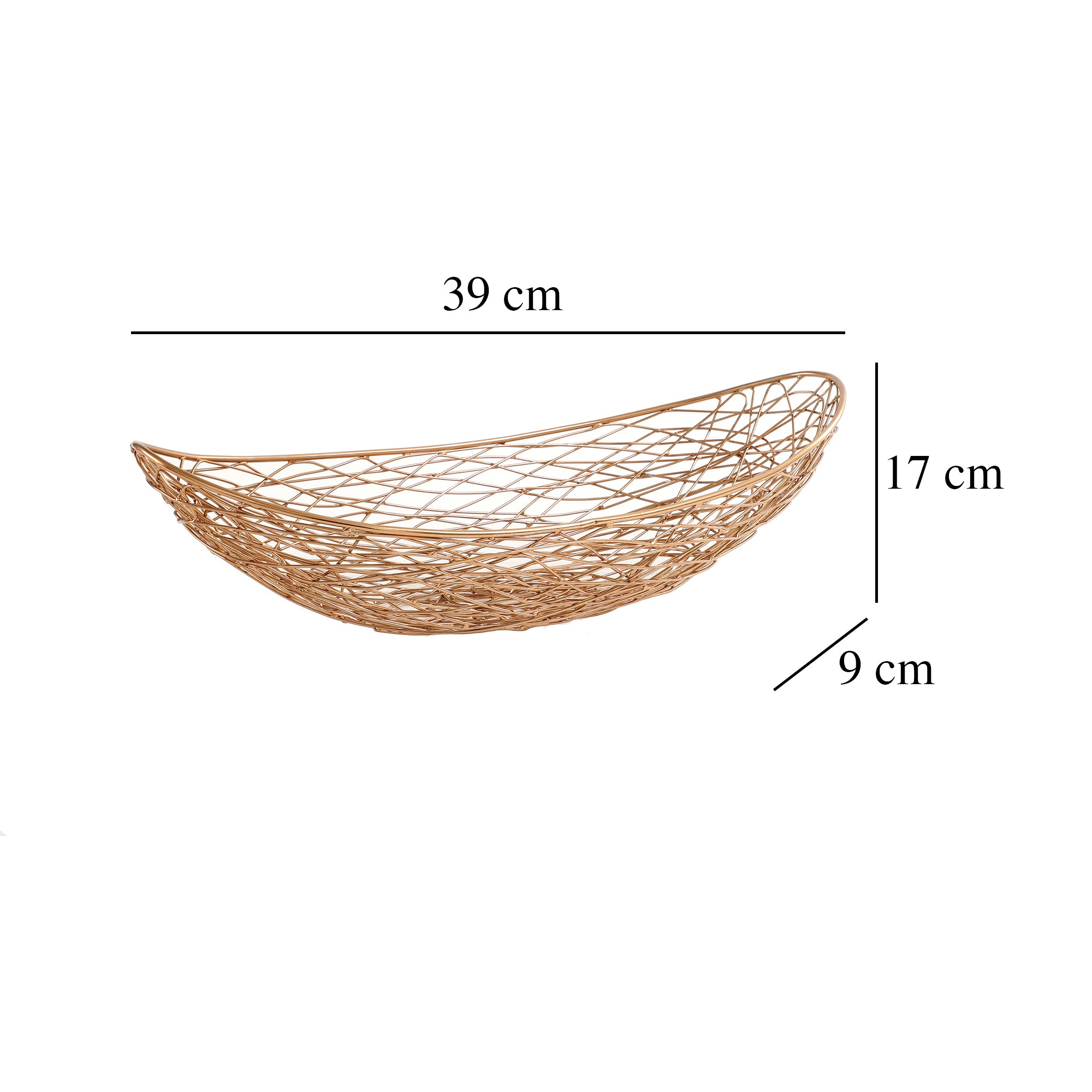 Vivian Basket Small Size In Copper - OUCHCART