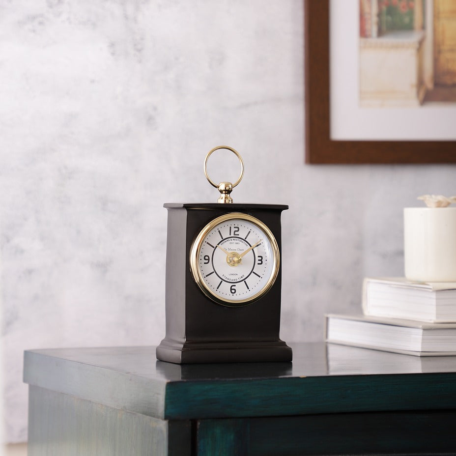 Gerald Clock Black- OUCHCART | Table clock