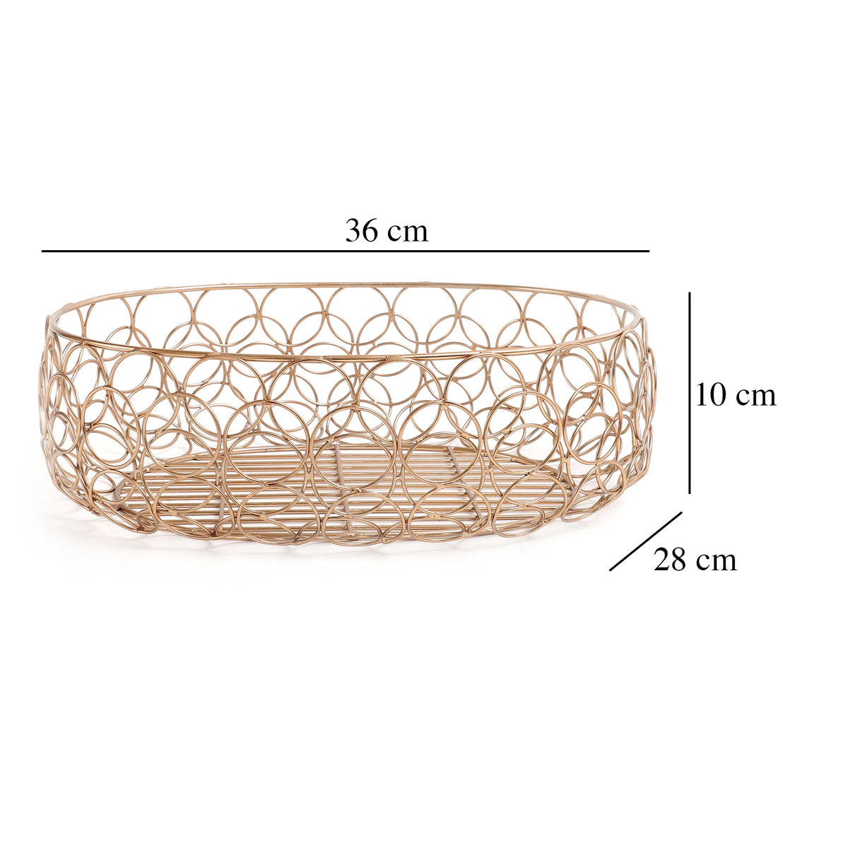 Meza Basket Copper Finish M.M.I. OVERSEAS