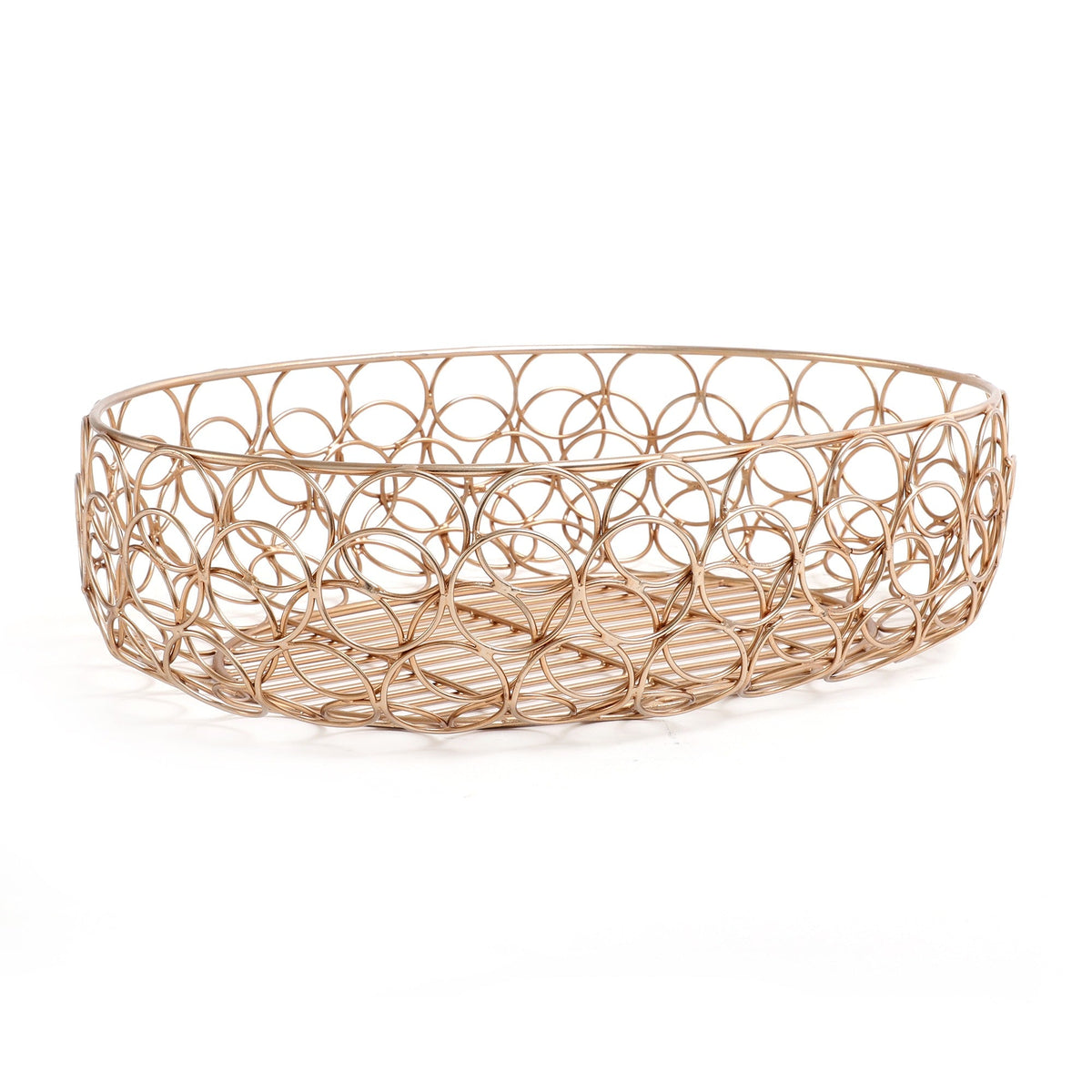Meza Basket small size in copper M.M.I. OVERSEAS