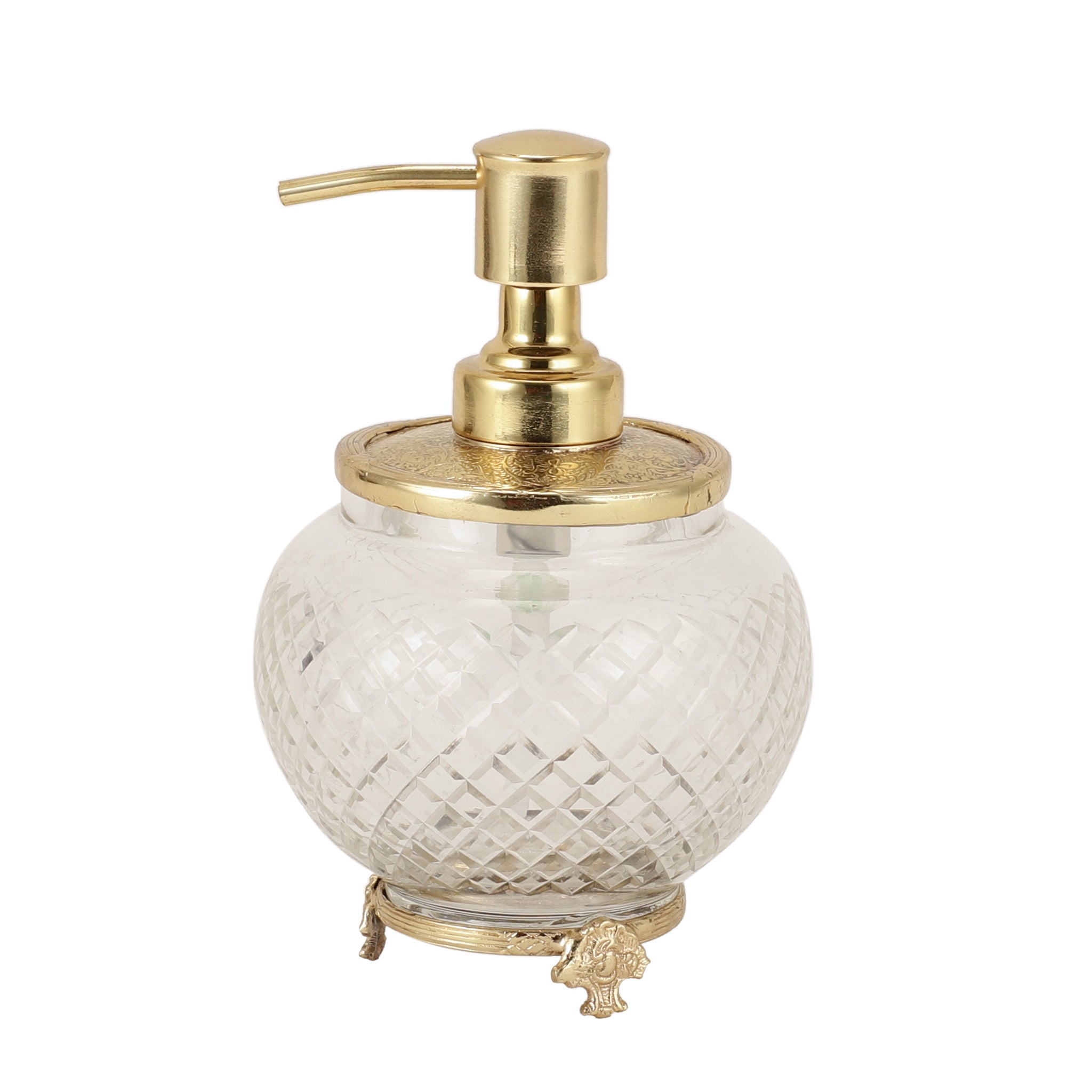 Ava crystal Cut dispenser in gold M.M.I. OVERSEAS