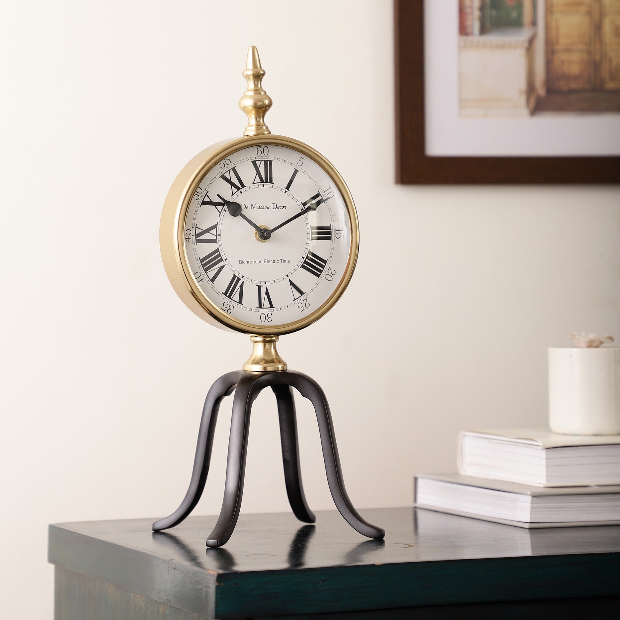 Quad Stand clock in Black M.M.I. OVERSEAS