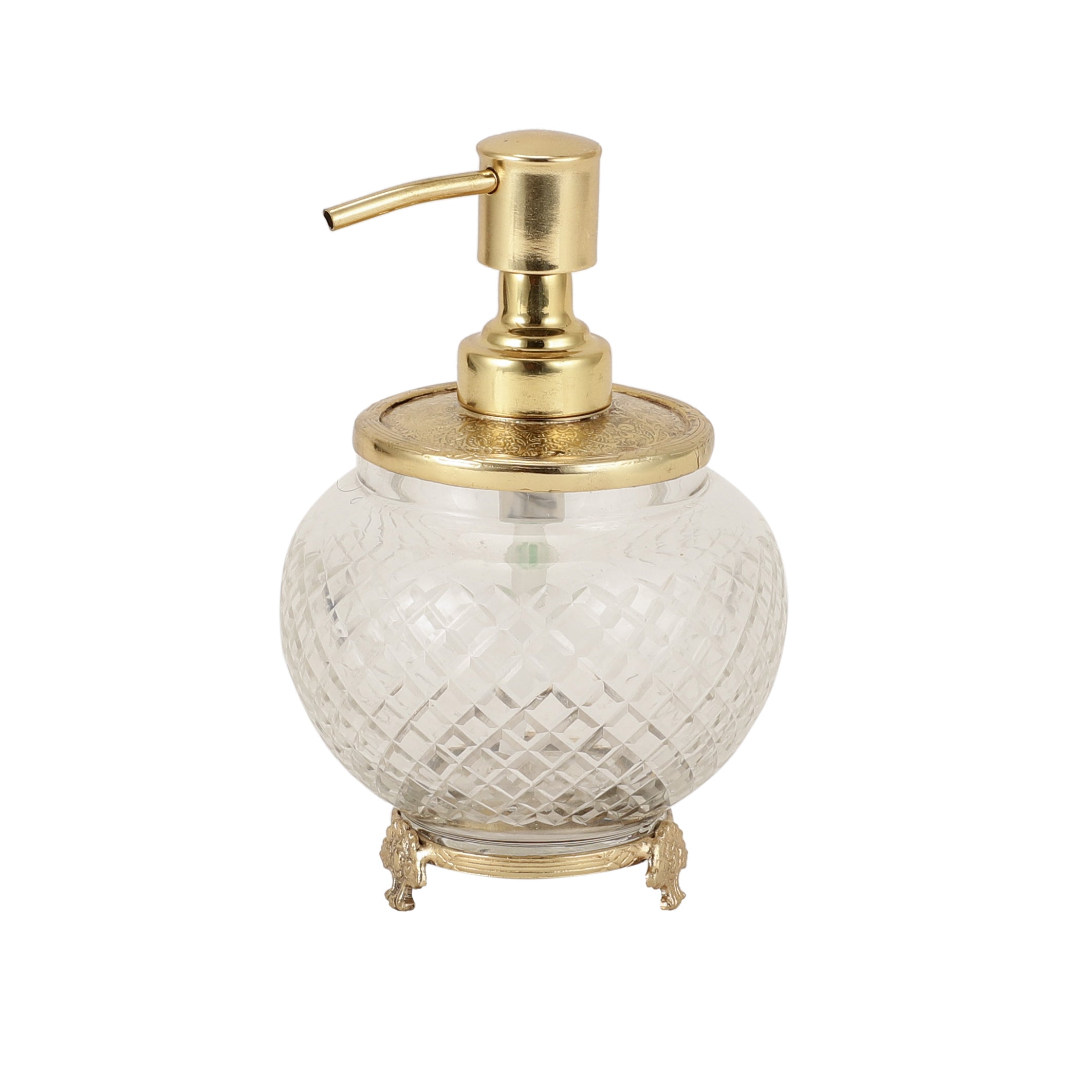 Ava crystal Cut dispenser in gold M.M.I. OVERSEAS