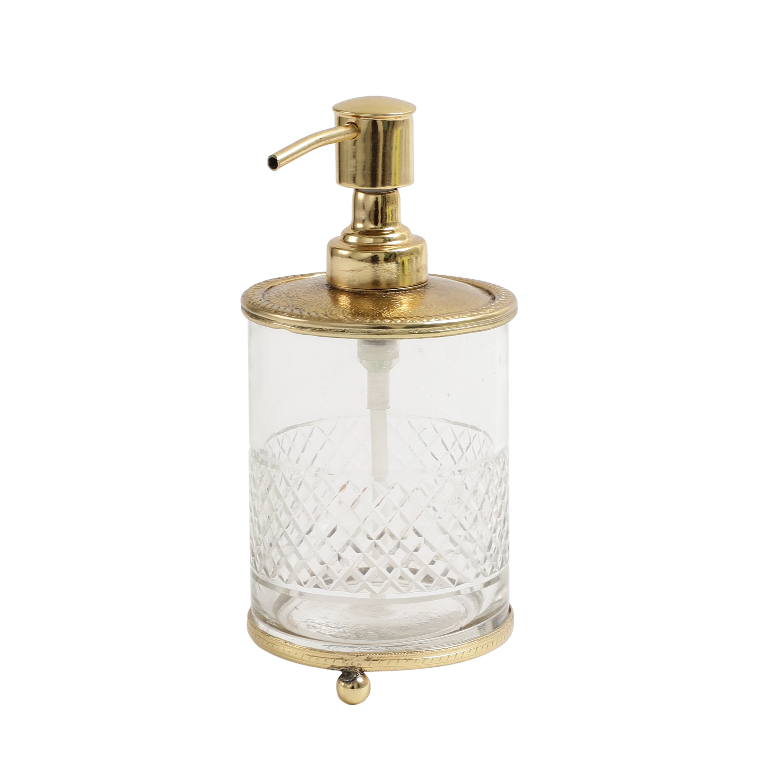 Blake Crystal Cut Dispenser In Gold M.M.I. OVERSEAS