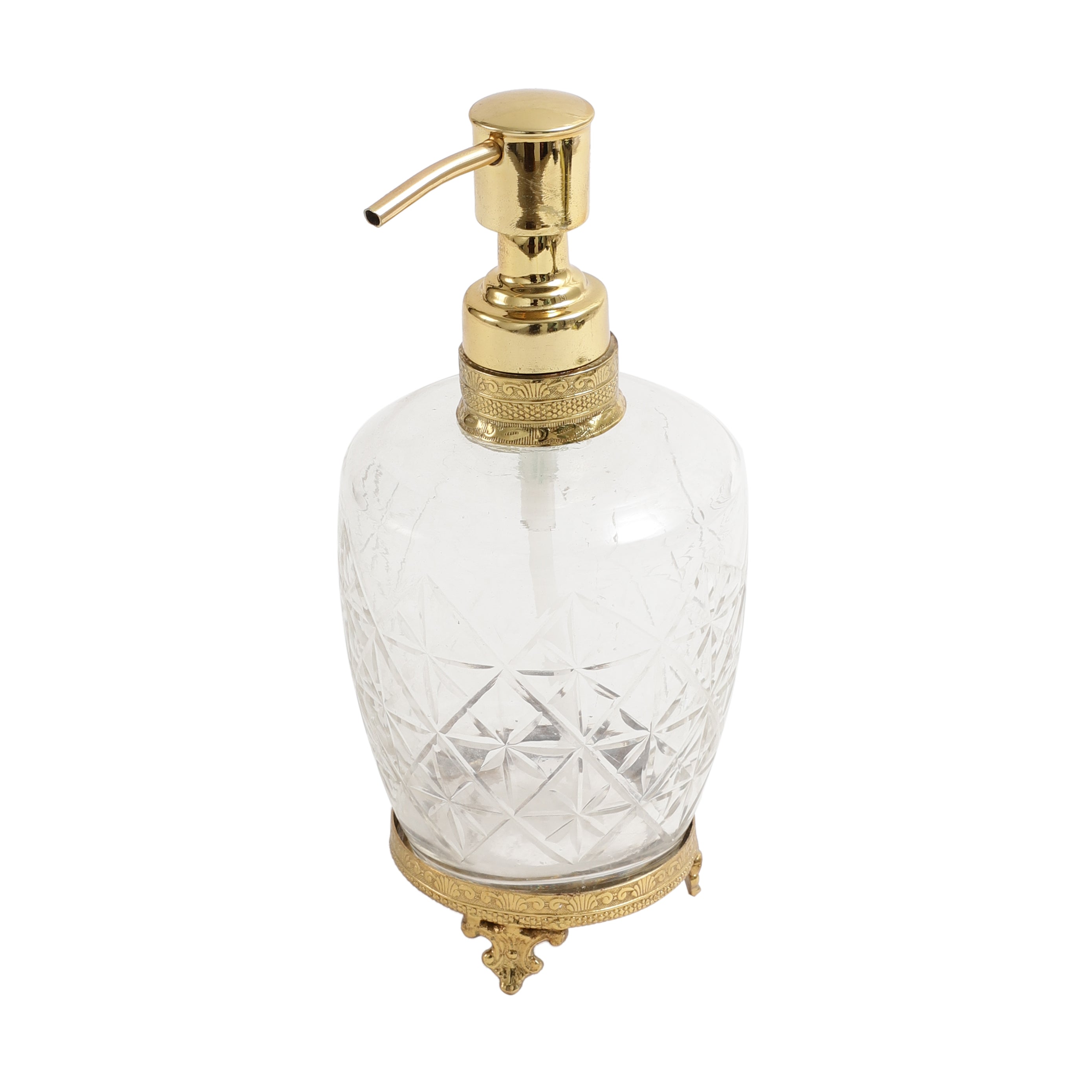 Starlight crystal Cut dispenser in gold M.M.I. OVERSEAS