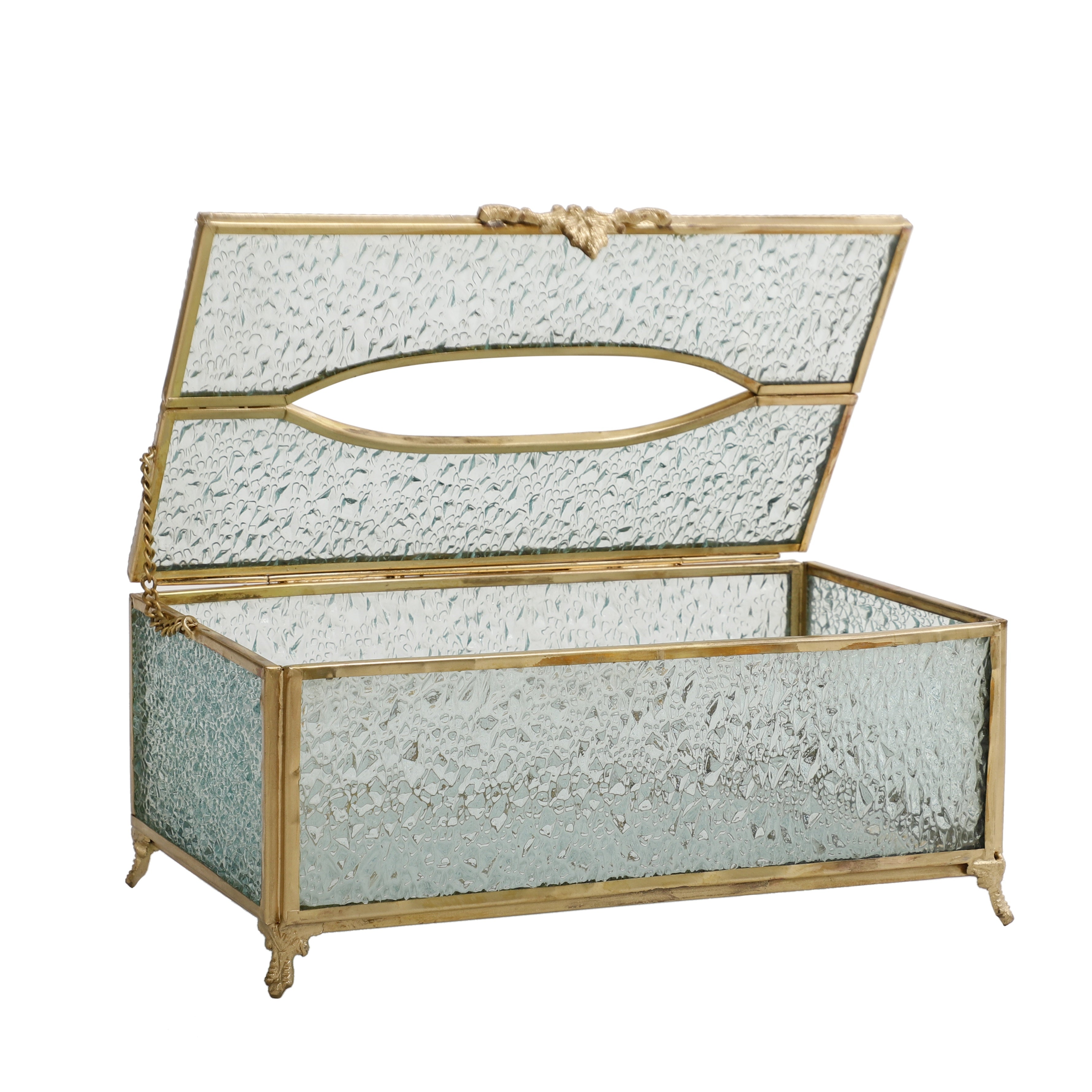 Diamond Cut Crystal Tissue Box M.M.I. OVERSEAS