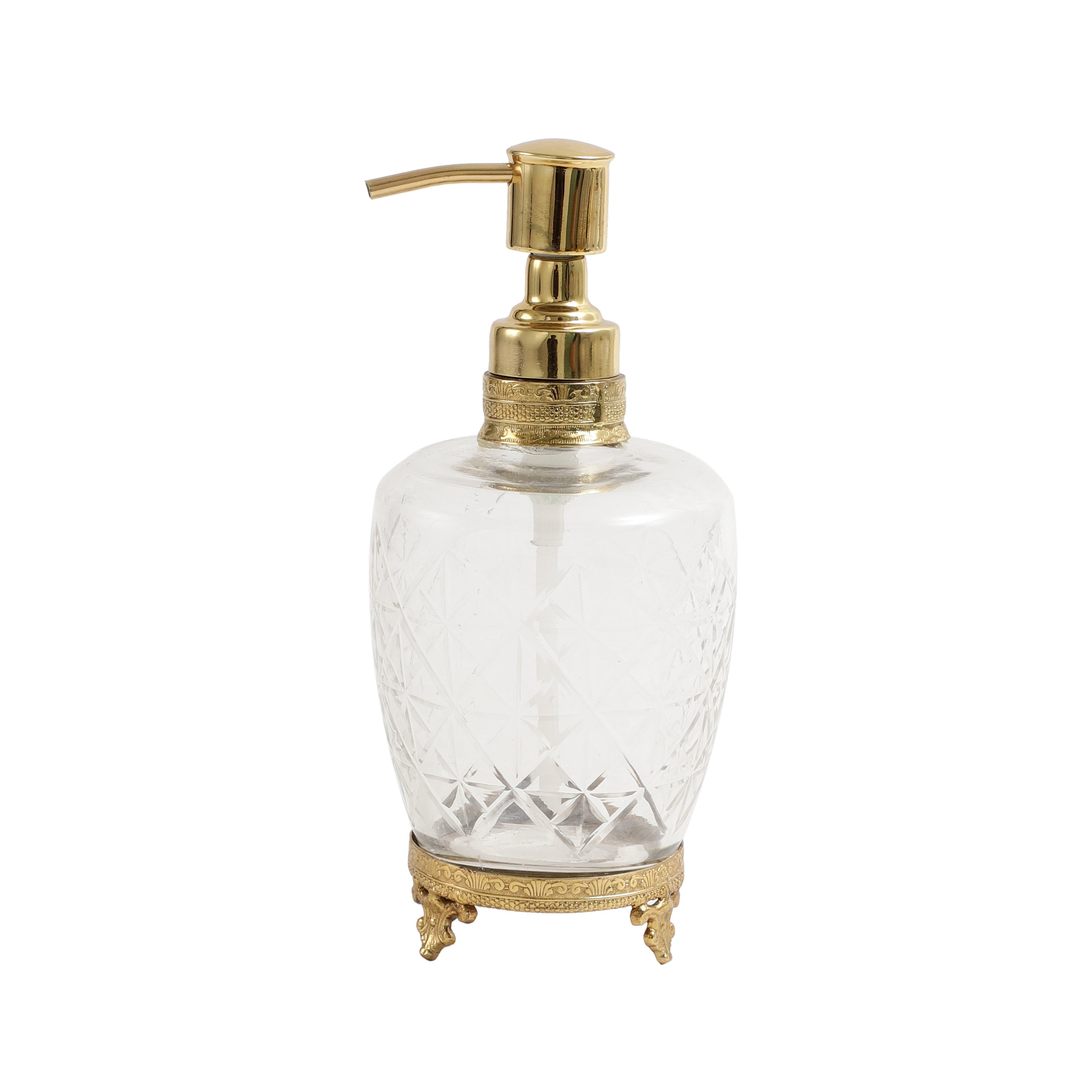 Starlight crystal Cut dispenser in gold M.M.I. OVERSEAS