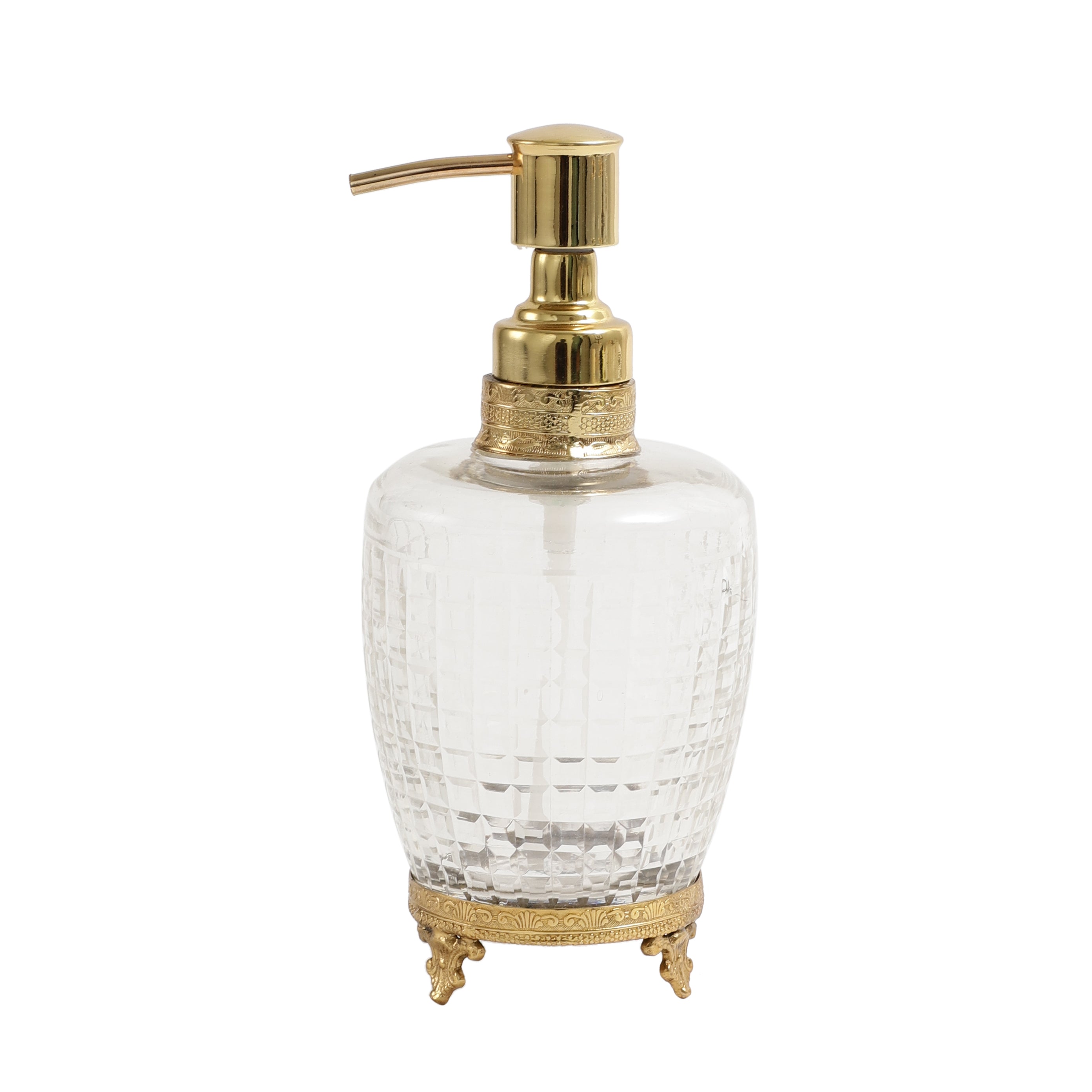 Alteza crystal Cut dispenser in gold M.M.I. OVERSEAS