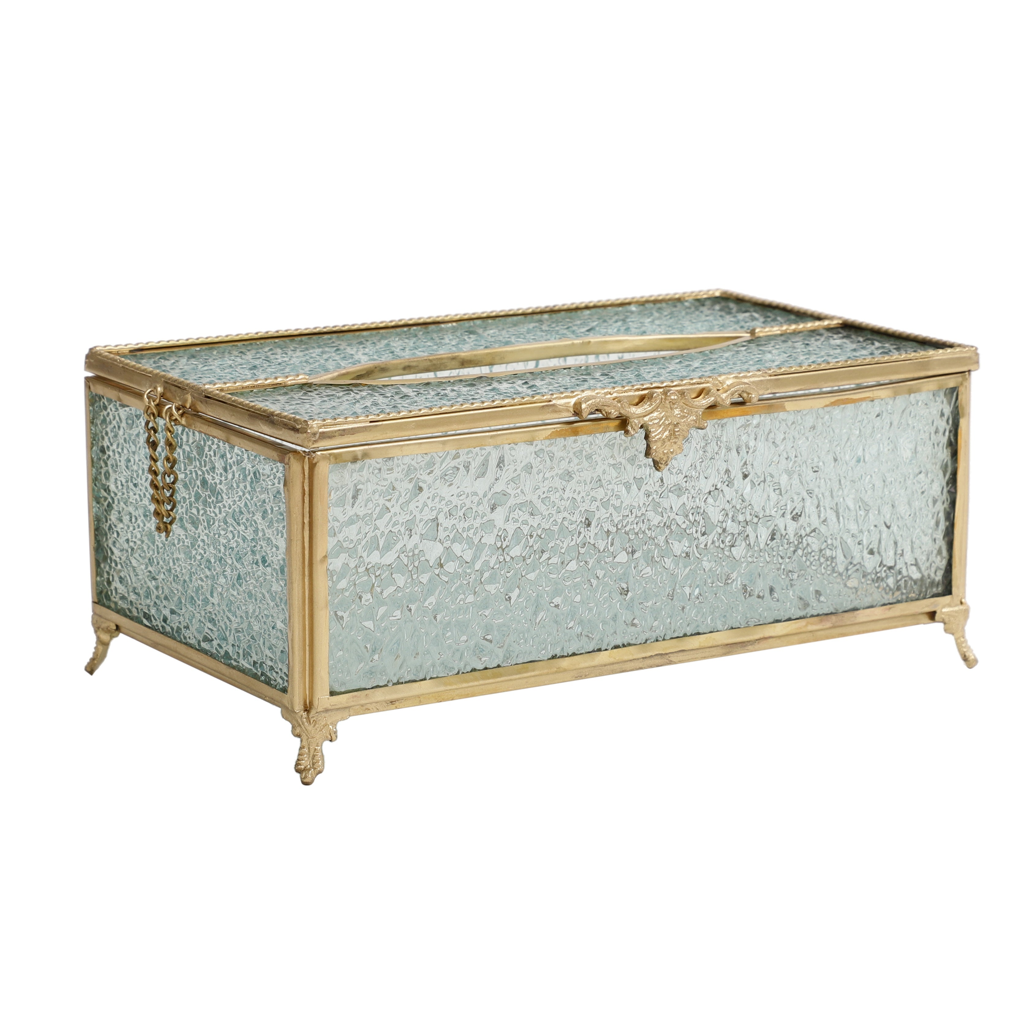 Diamond Cut Crystal Tissue Box M.M.I. OVERSEAS