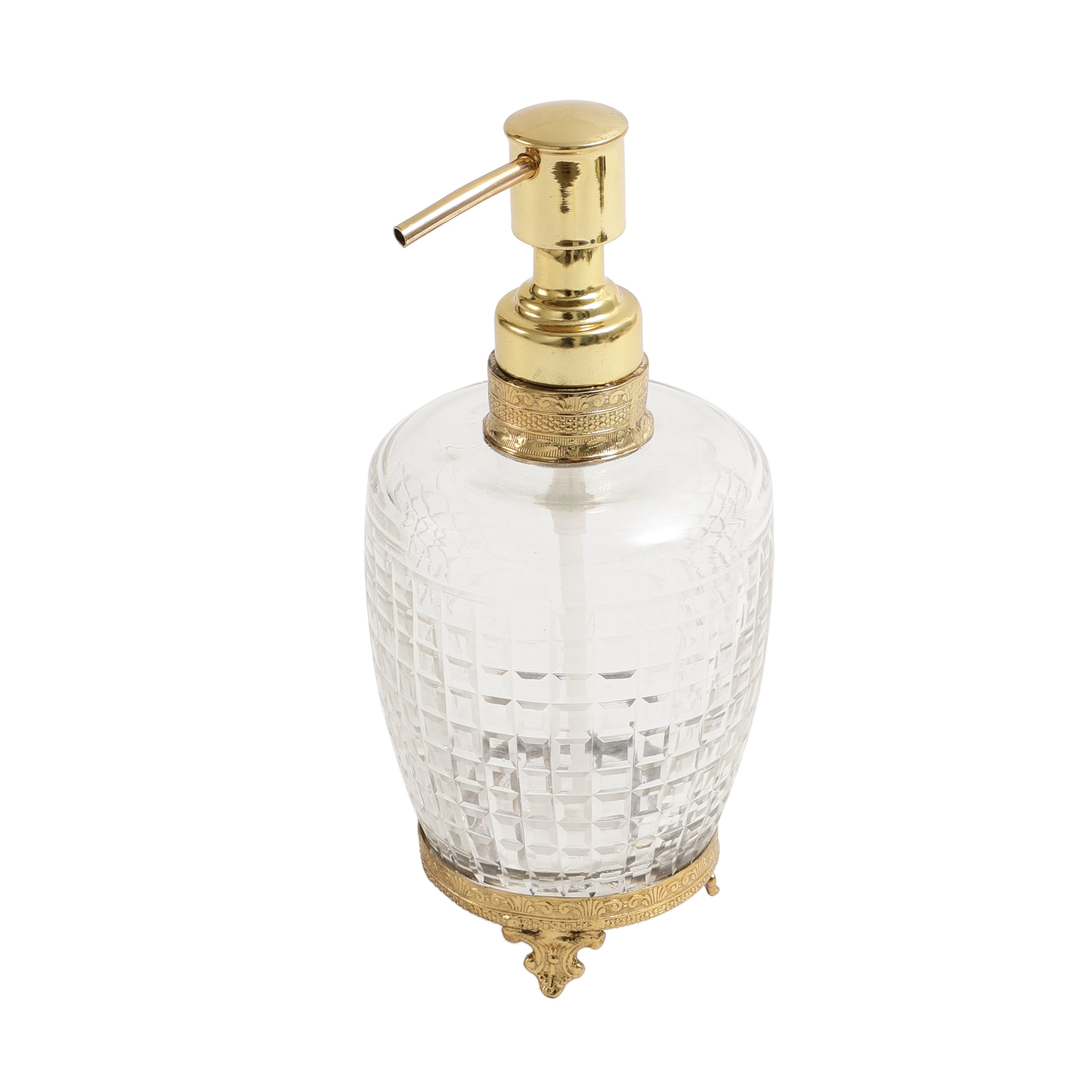 Alteza crystal Cut dispenser in gold M.M.I. OVERSEAS