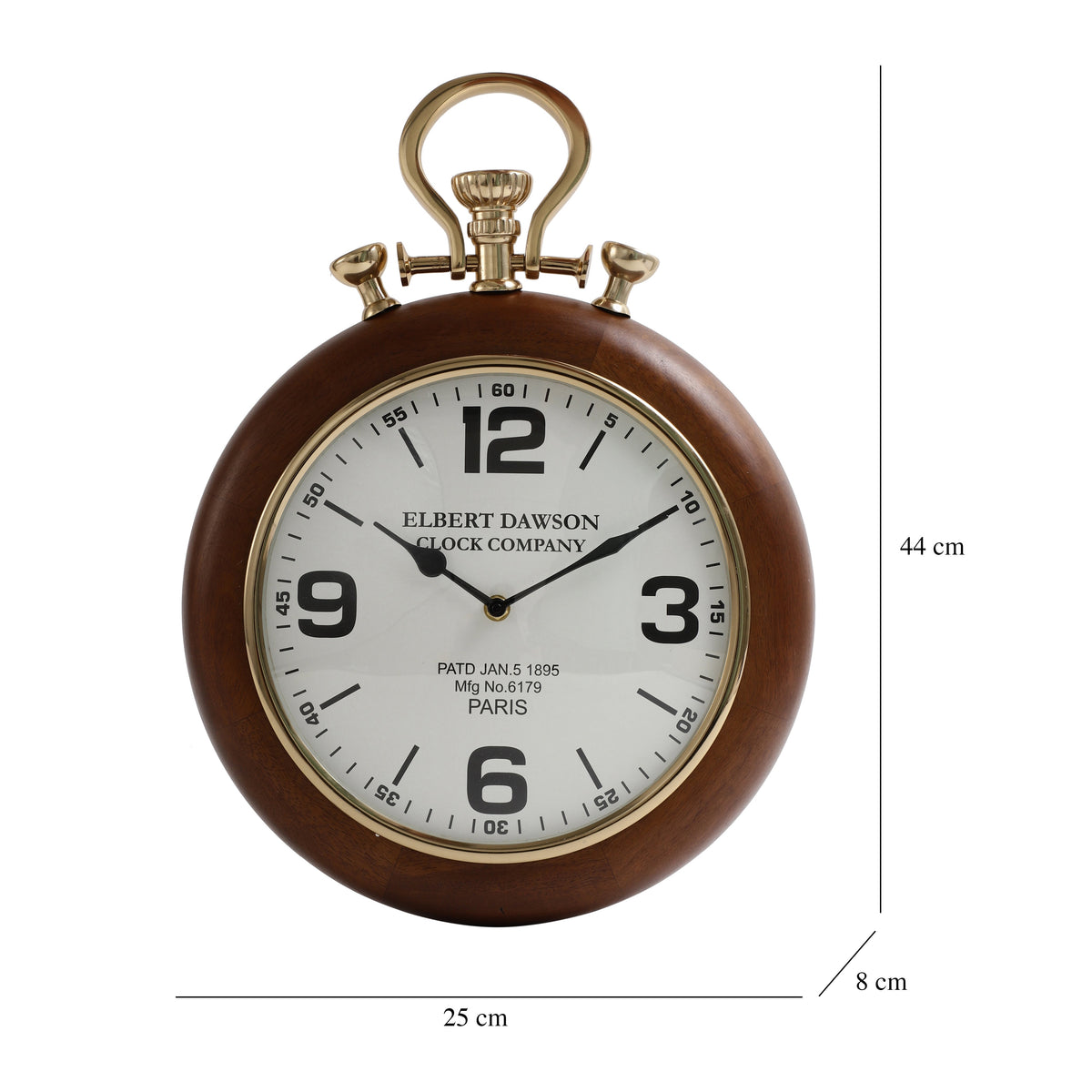 Sullivan's Wood Wall Clock M.M.I. OVERSEAS