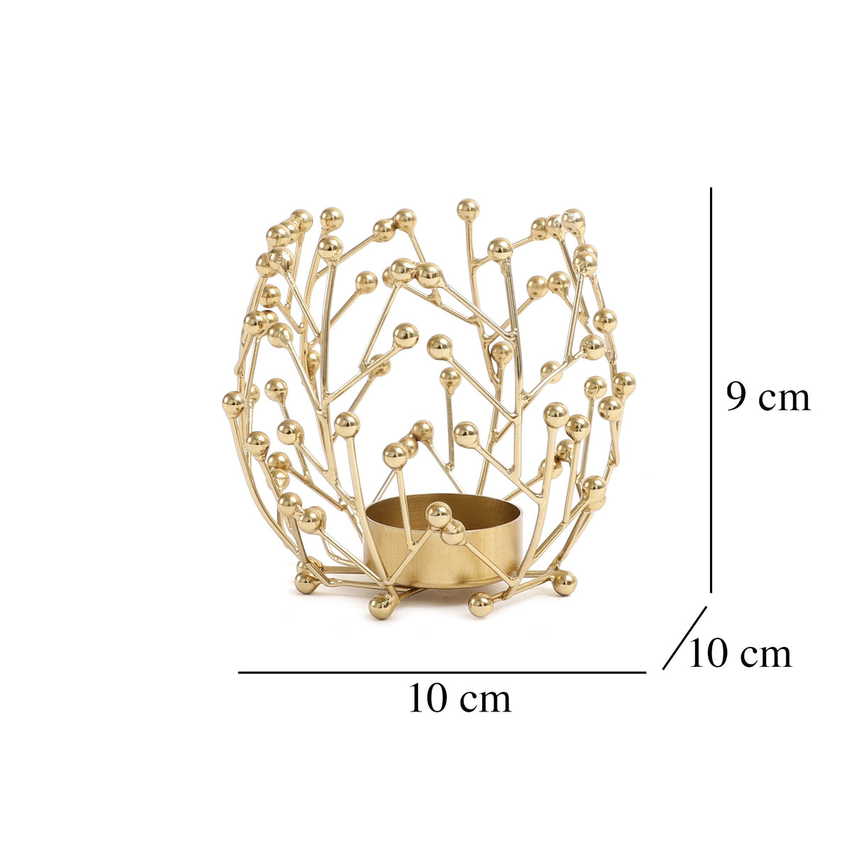 Juanita Tealight Holder in Gold M.M.I. OVERSEAS