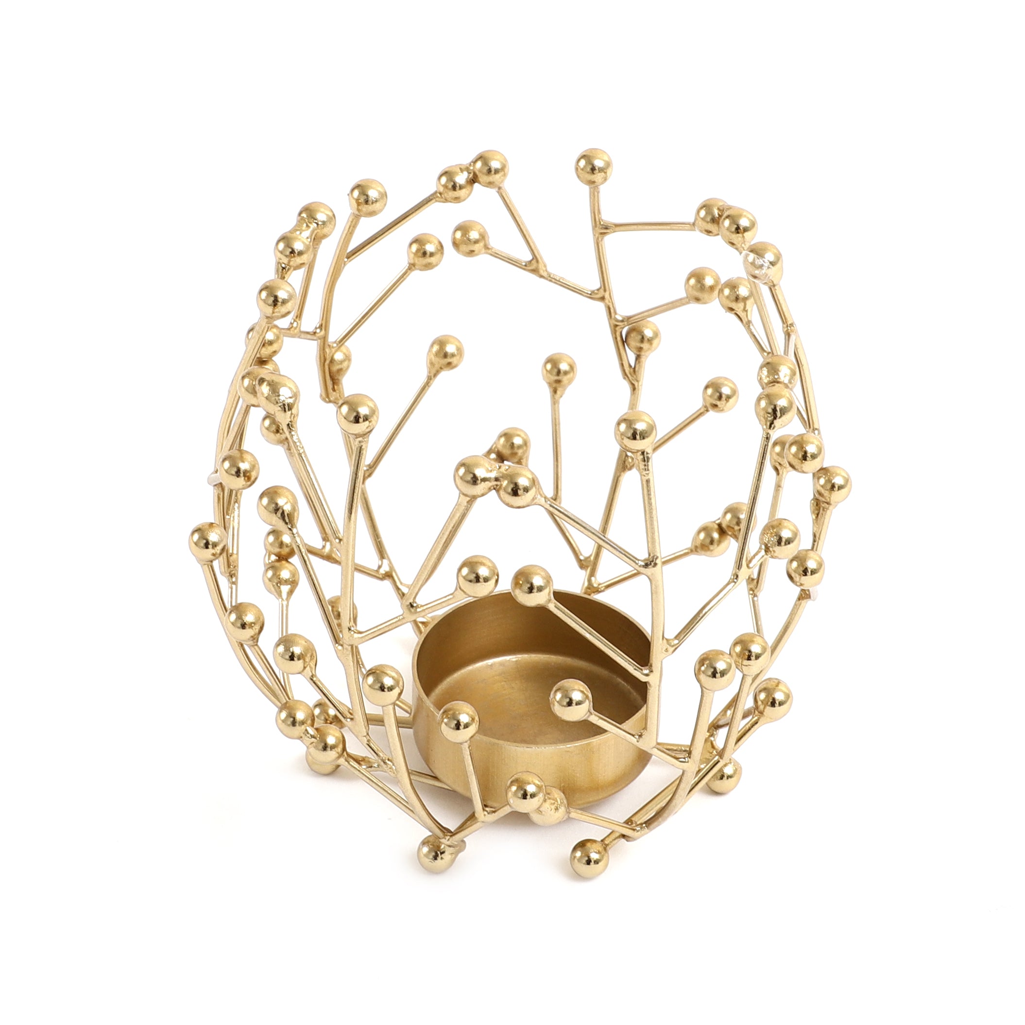 Juanita Tealight Holder in Gold