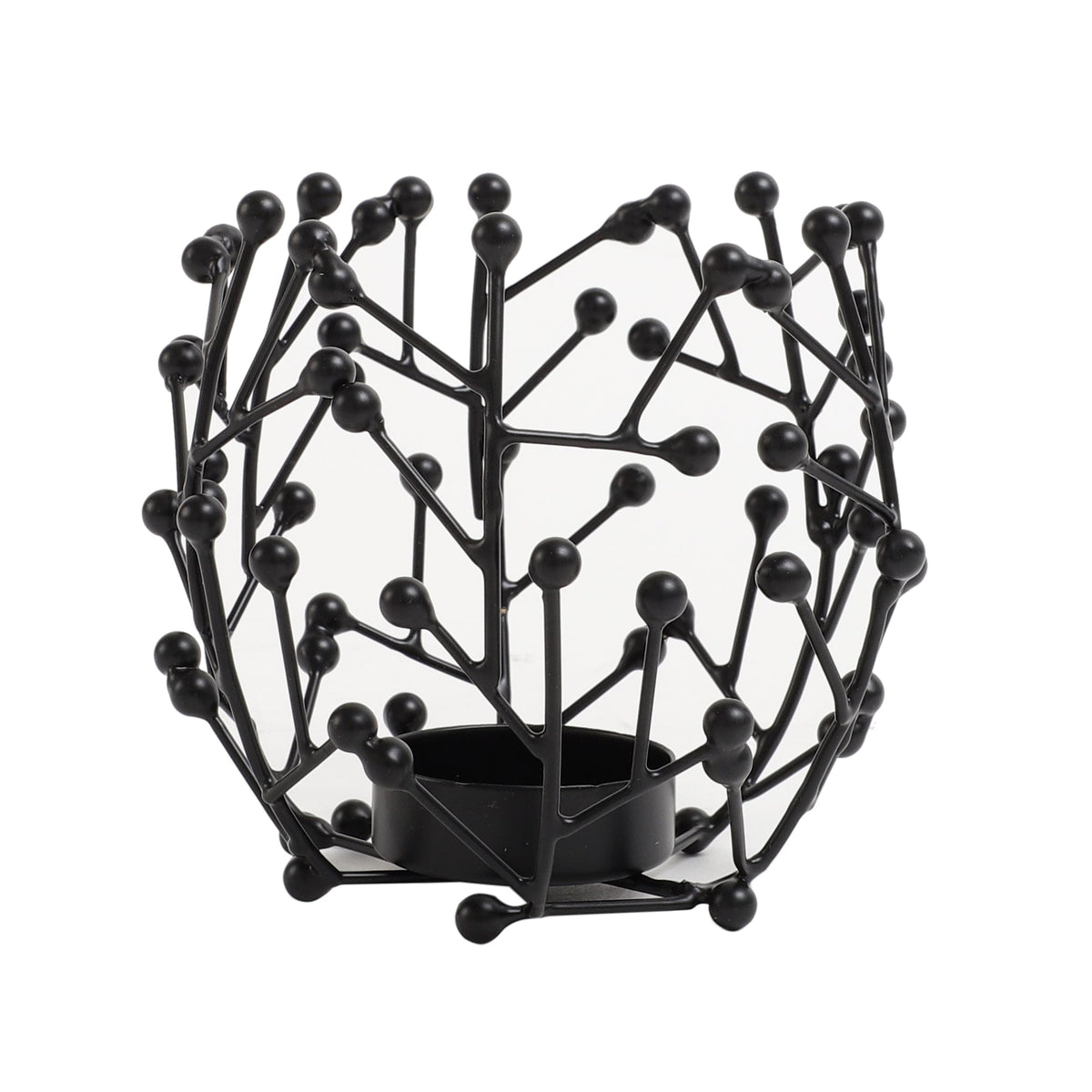 Juanita Tealight Holder in Black M.M.I. OVERSEAS