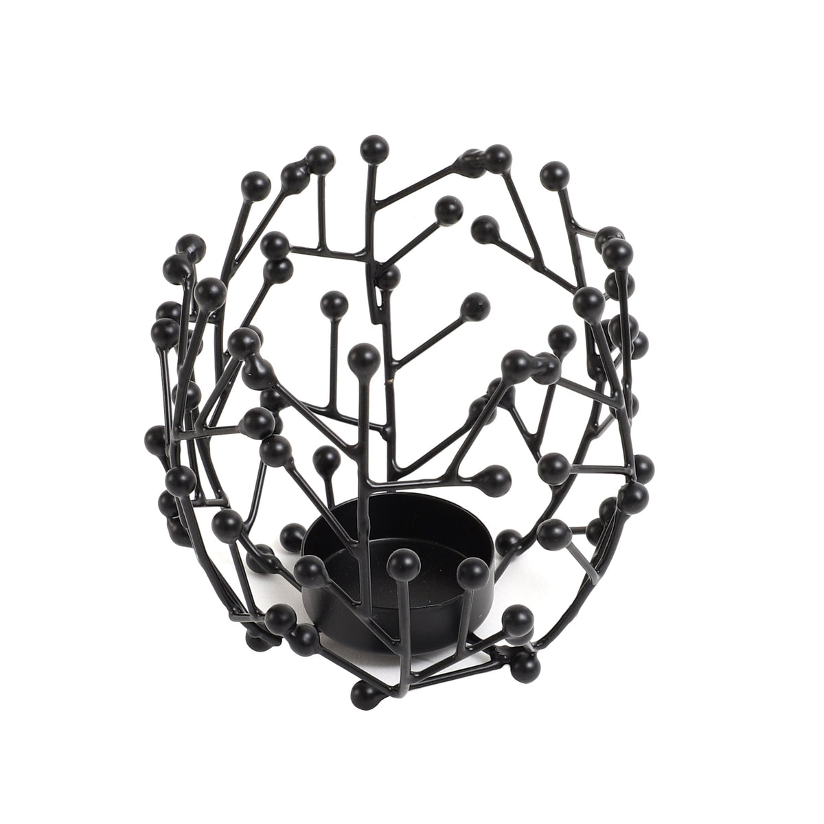 Juanita Tealight Holder in Black M.M.I. OVERSEAS
