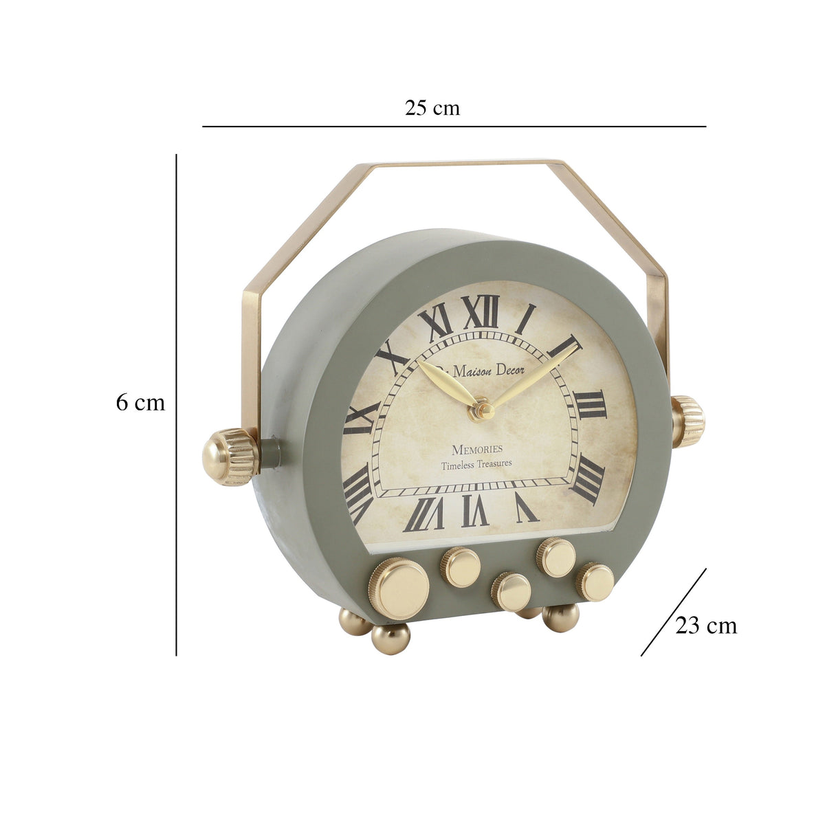 Kent Clock in green gold M.M.I. OVERSEAS