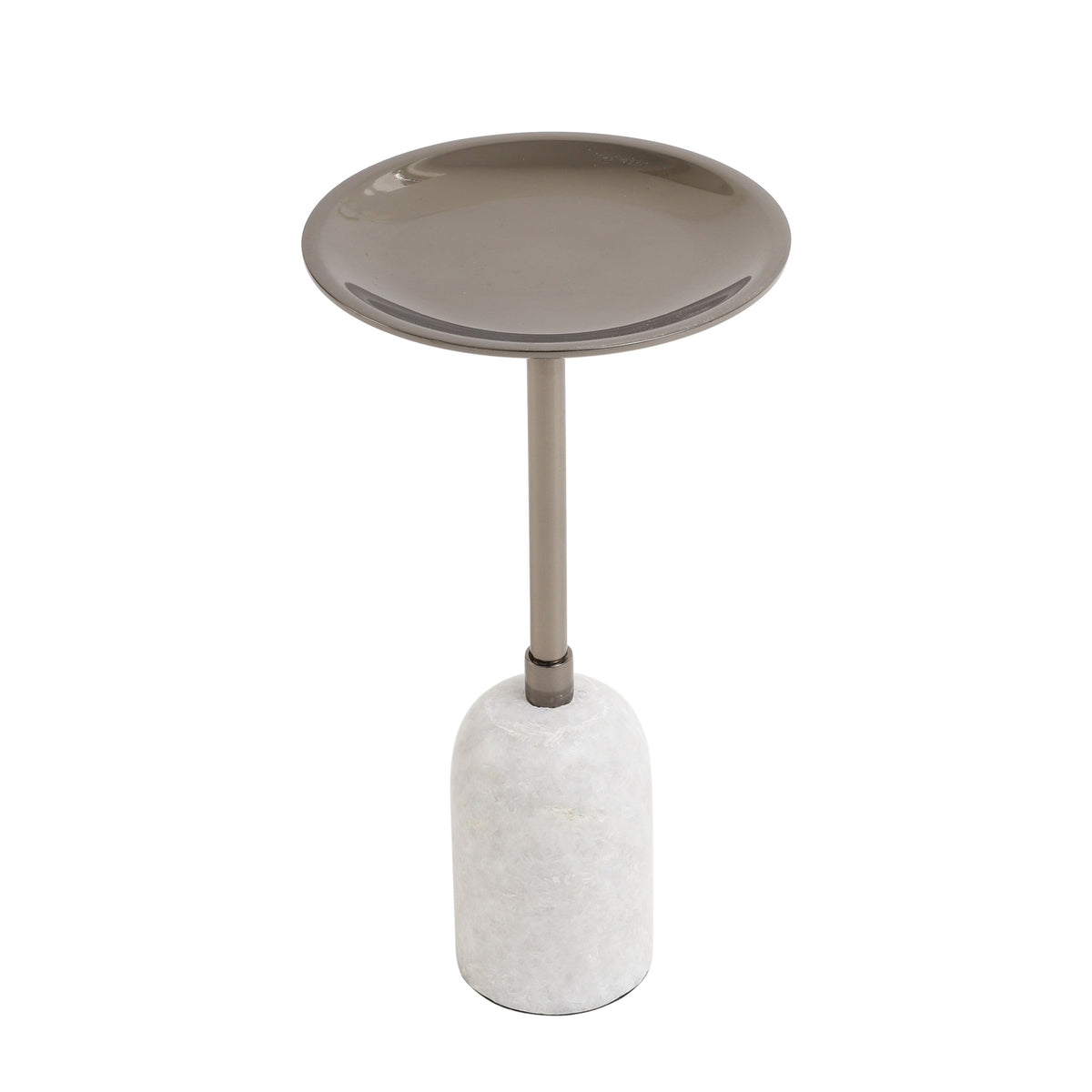 Marble Pri Pillar Candle medium stand in black M.M.I. OVERSEAS