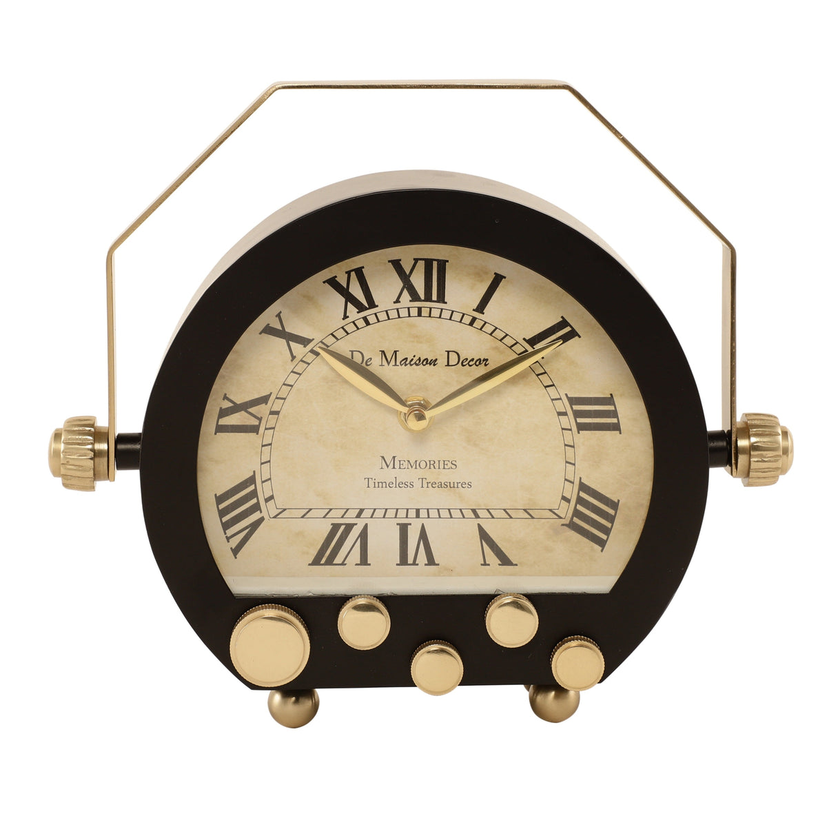 Kent Clock in black gold M.M.I. OVERSEAS