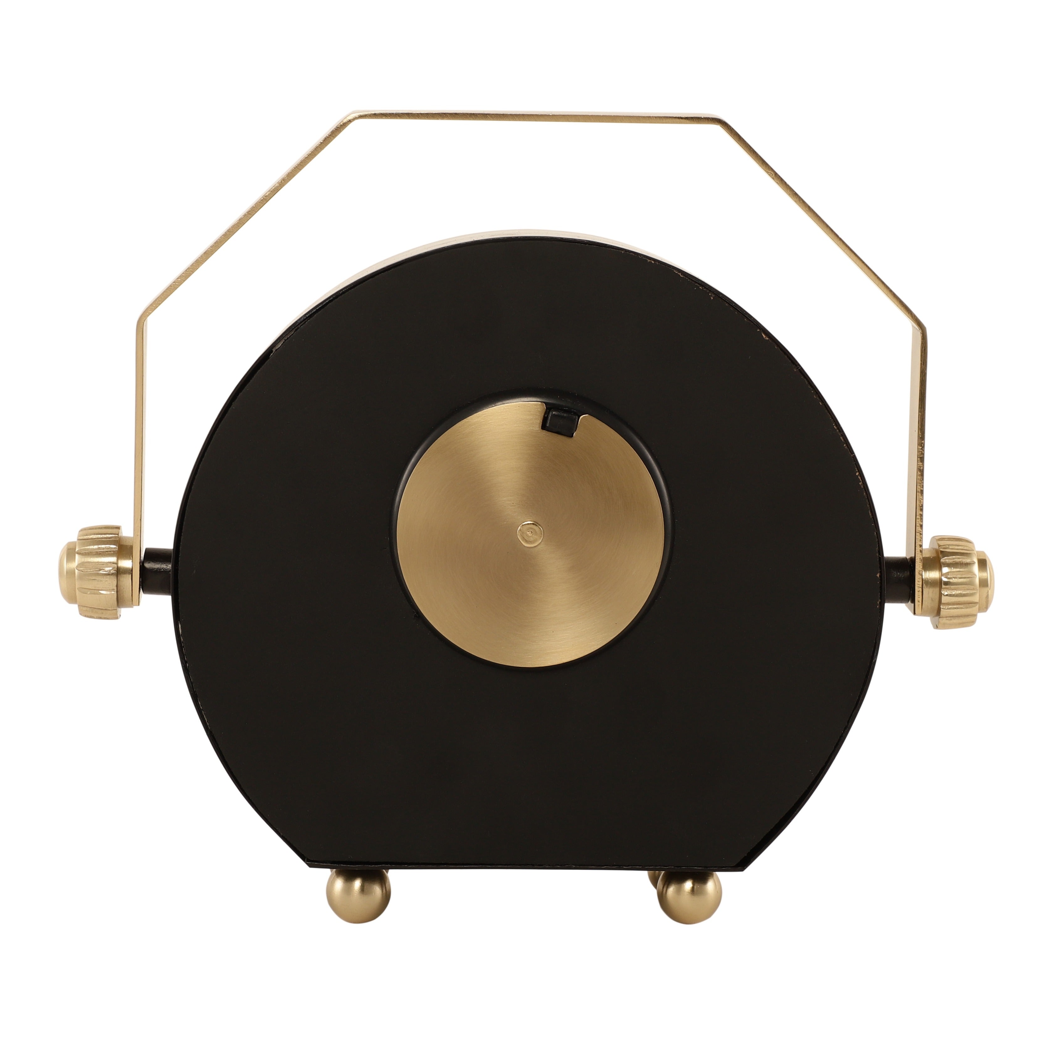 Kent Clock in black gold