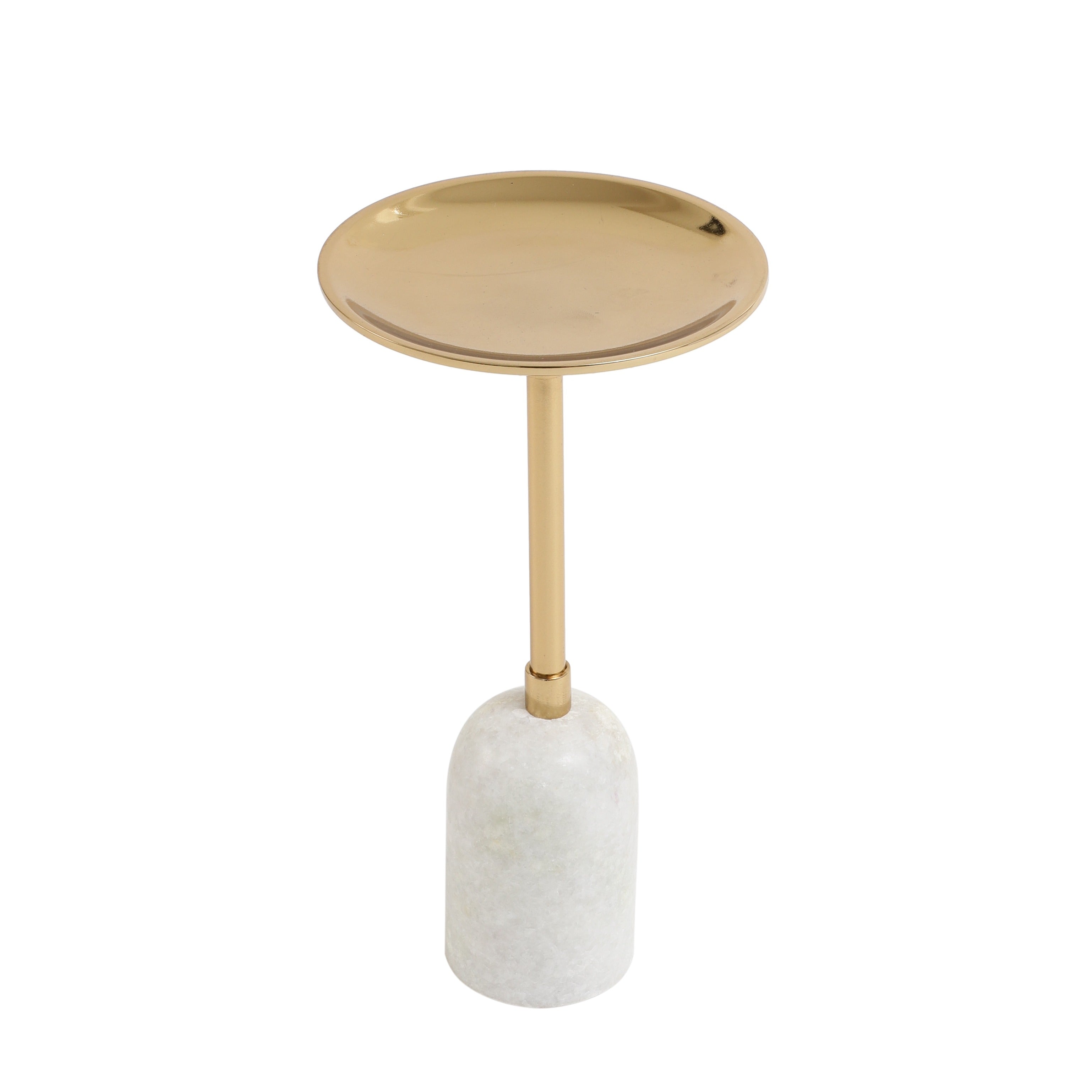 Marble Pri Pillar Candle large stand in gold