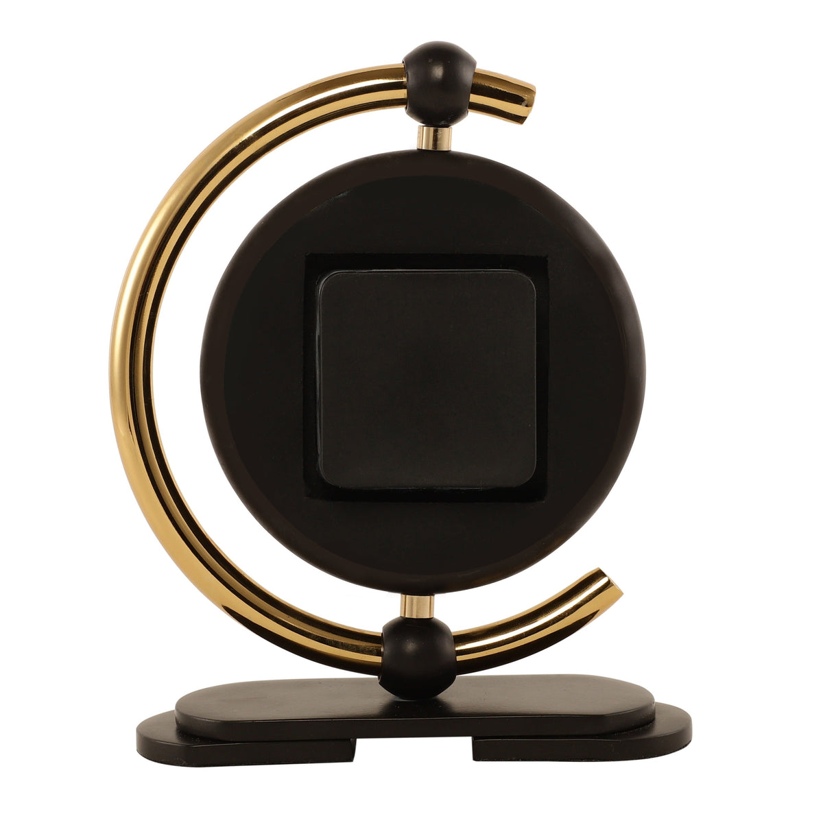 Aleksi 3 mini clock in black and gold M.M.I. OVERSEAS
