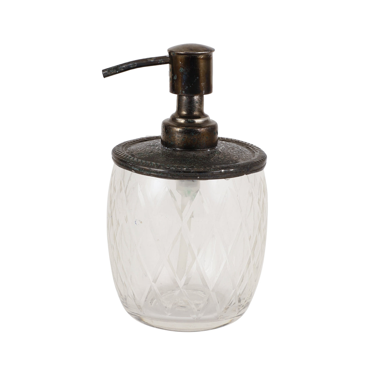 Olivia Daimond Crystal Cut bathroom set in Black M.M.I. OVERSEAS