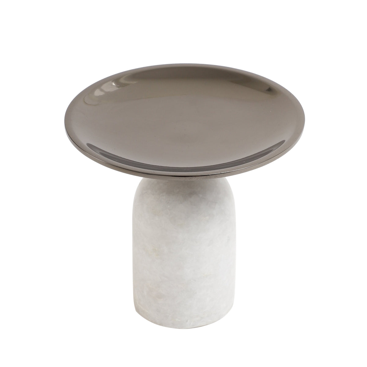 Marble Pri Pillar Candle mini stand in black M.M.I. OVERSEAS