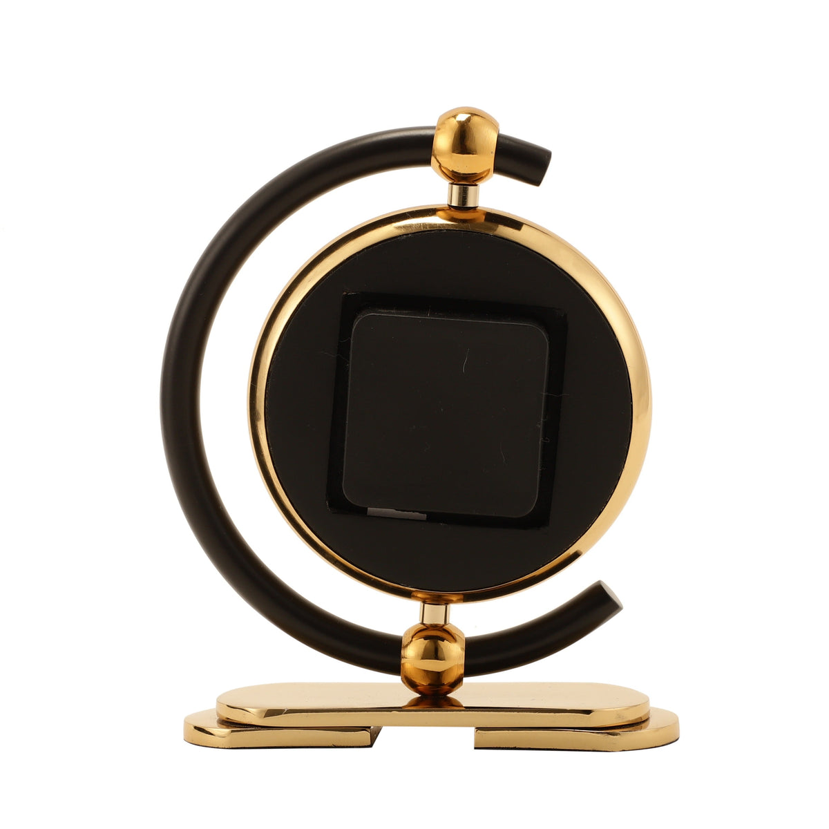 Aleksi 3 mini clock in black and gold M.M.I. OVERSEAS