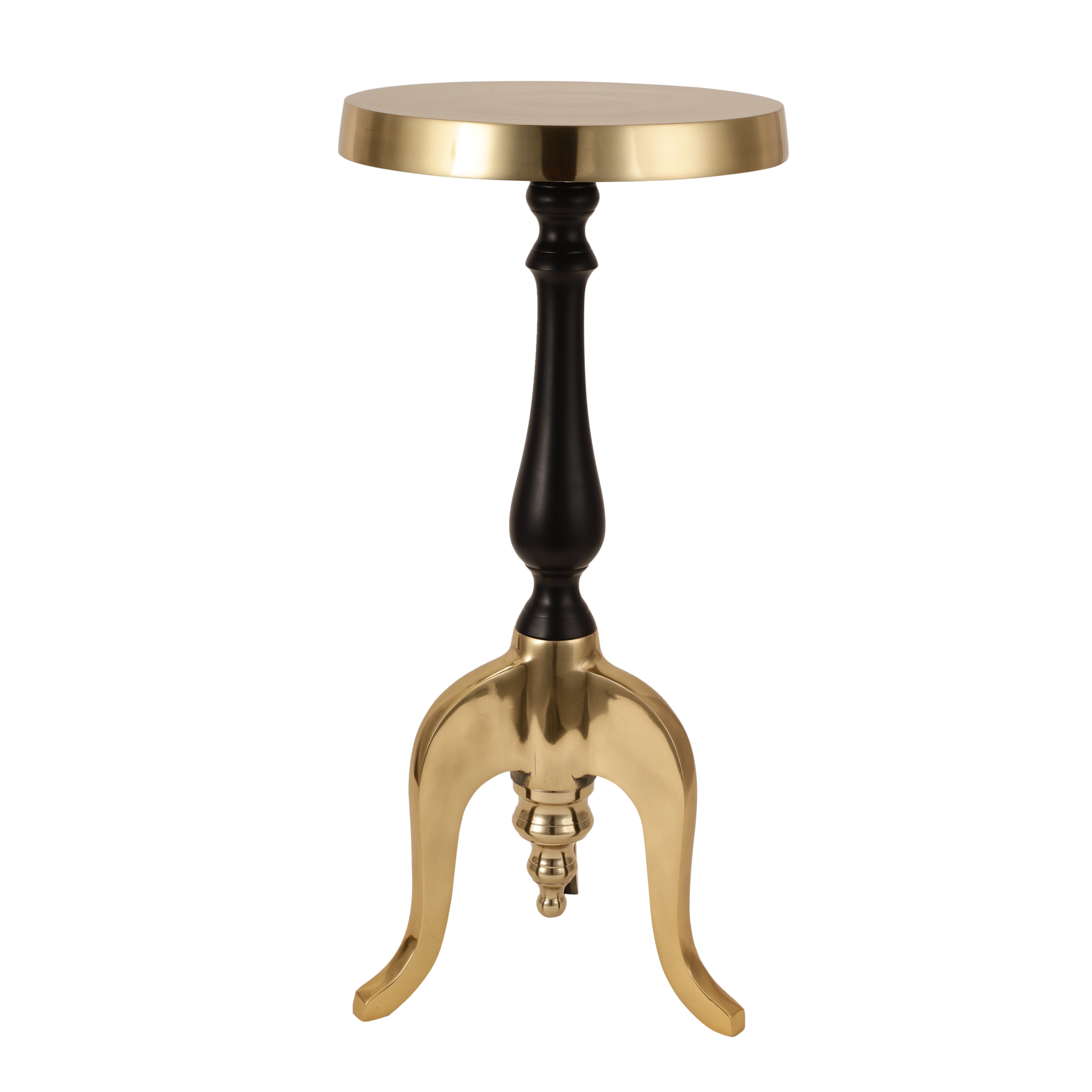 Markus Drink Table in Gold Black