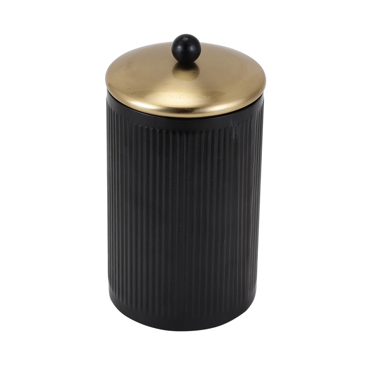 Luxora cylindrical box large in Black M.M.I. OVERSEAS