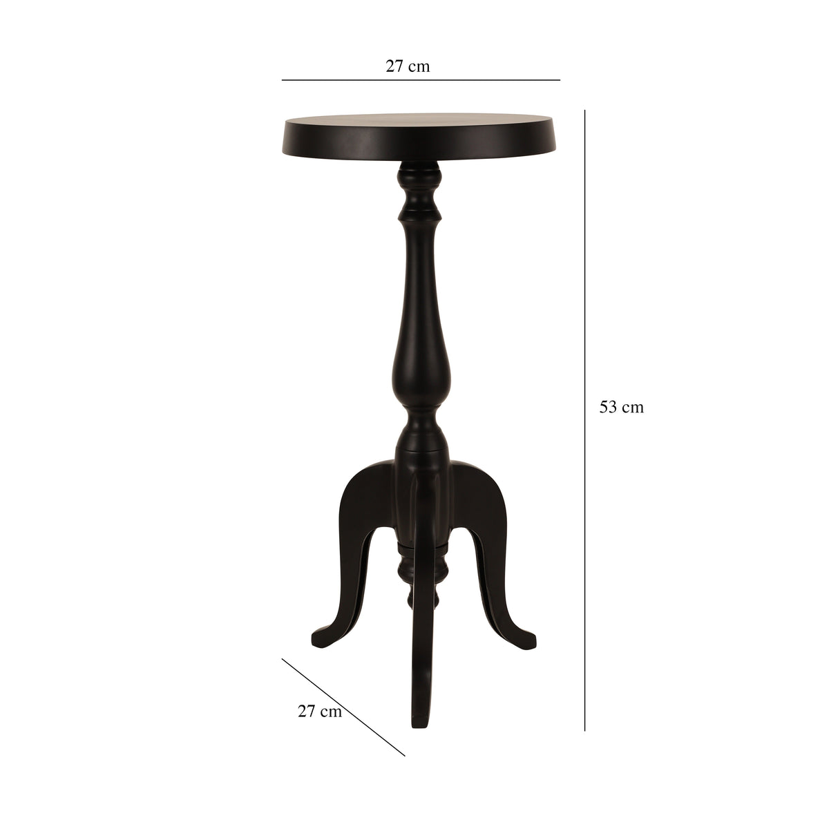 Markus Drink Table in Black M.M.I. OVERSEAS
