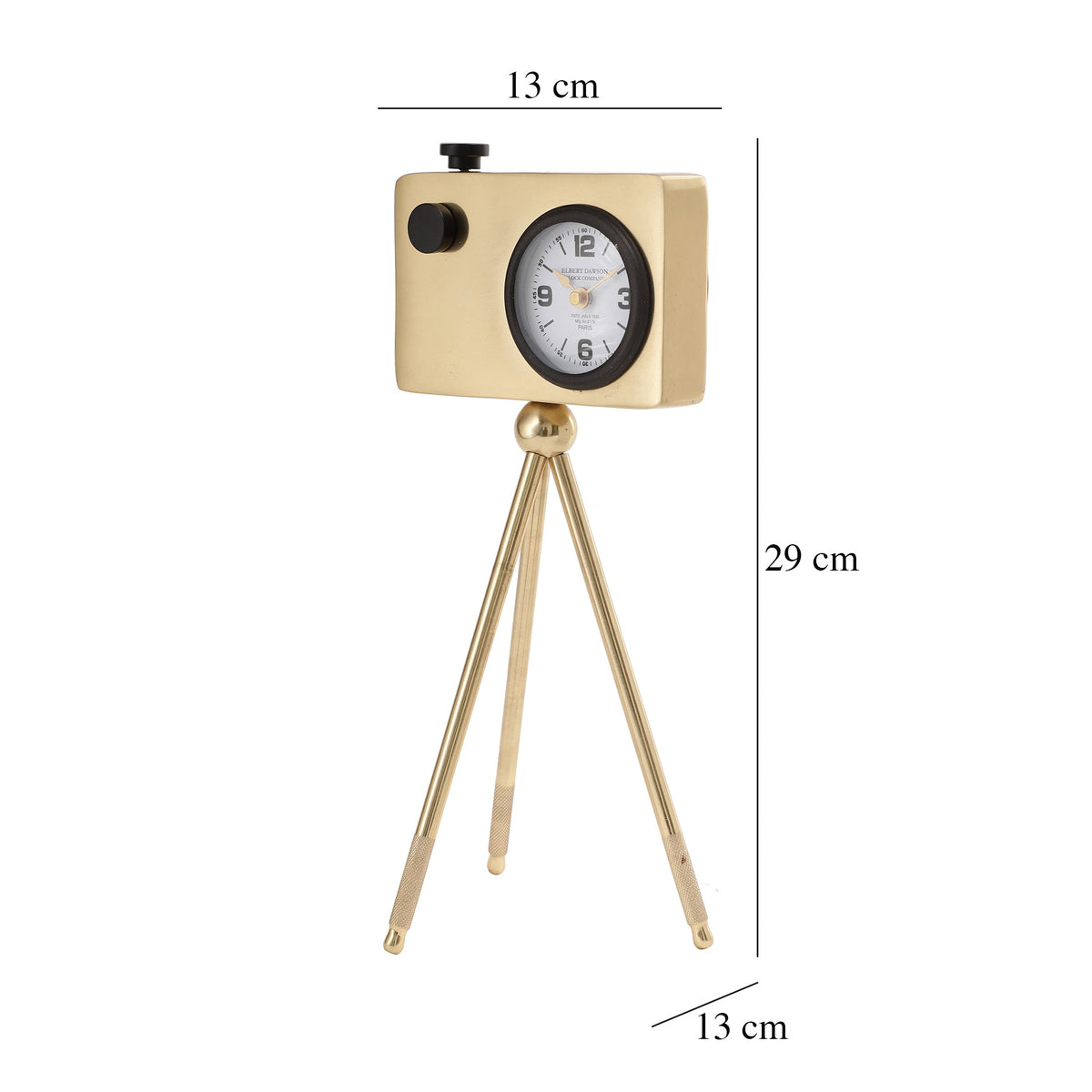 Cameratic Clock in Gold M.M.I. OVERSEAS