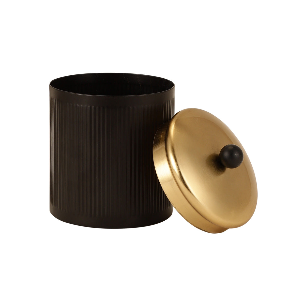 Luxora cylindrical box in Black M.M.I. OVERSEAS