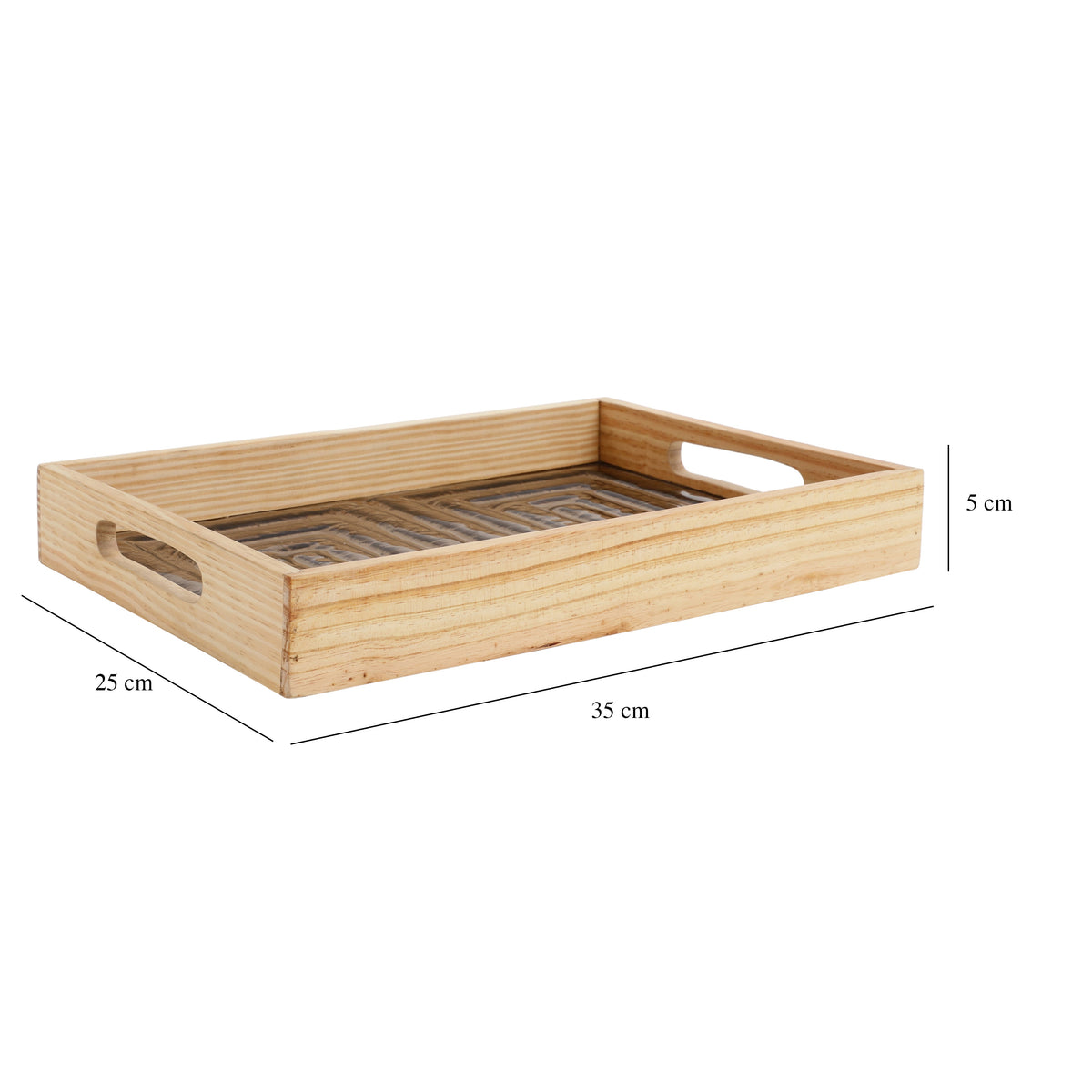 Hugo Brown Glass Tray M.M.I. OVERSEAS