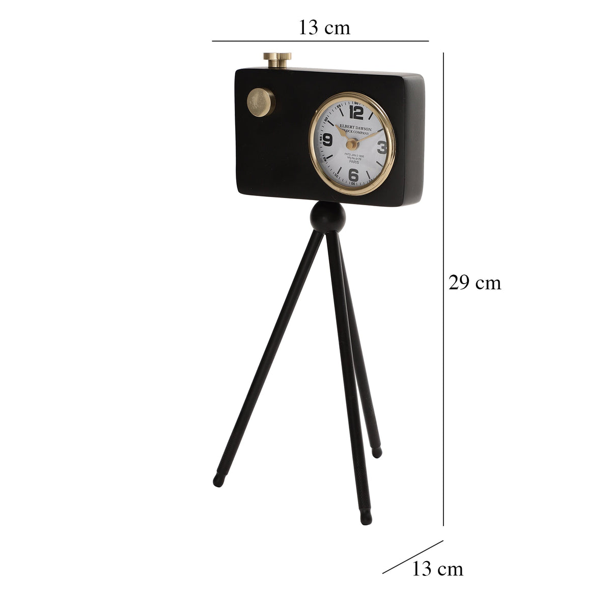 Cameratic Clock in Black M.M.I. OVERSEAS
