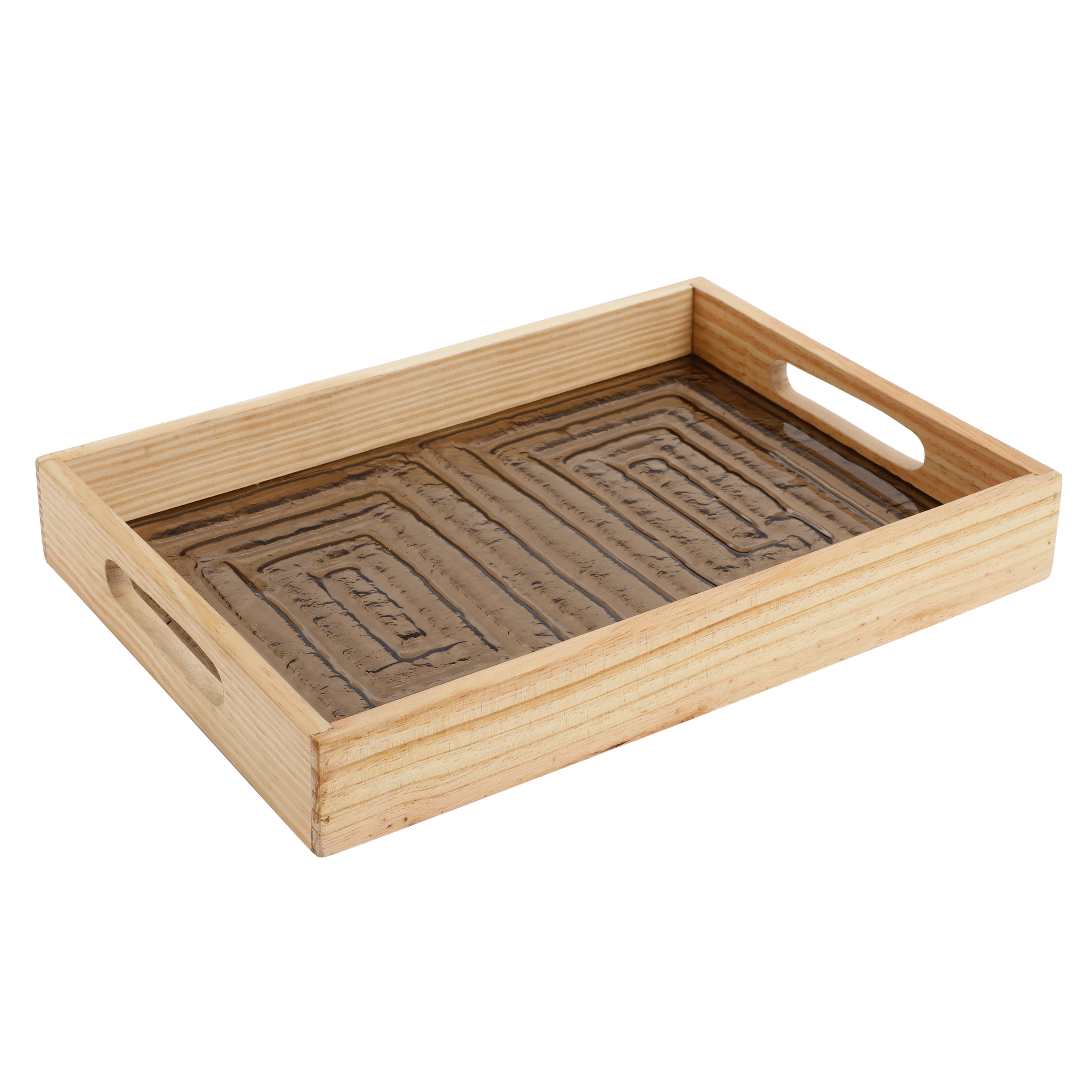 Hugo Brown Glass Tray M.M.I. OVERSEAS