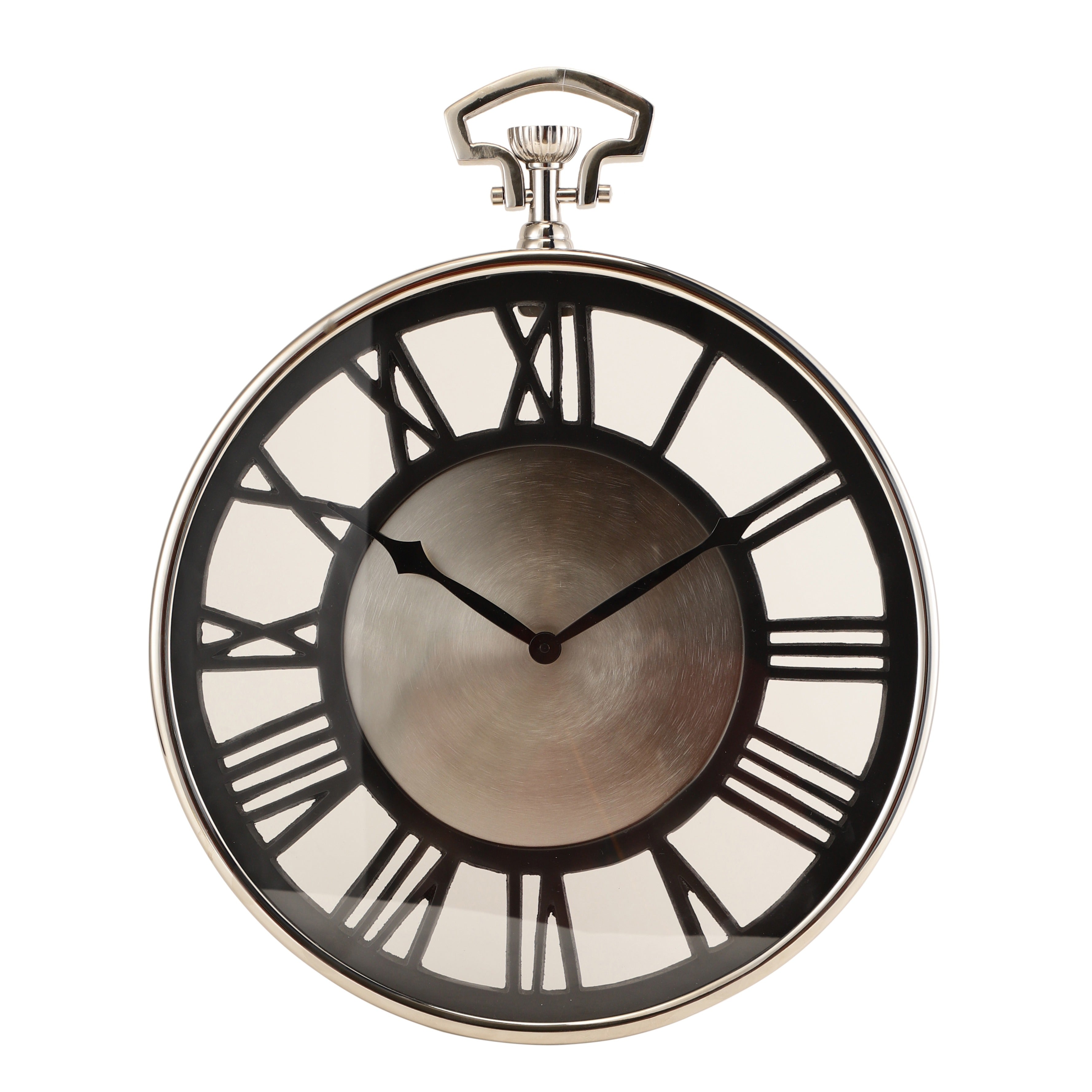 Vigil Wall Clock in Silver M.M.I. OVERSEAS