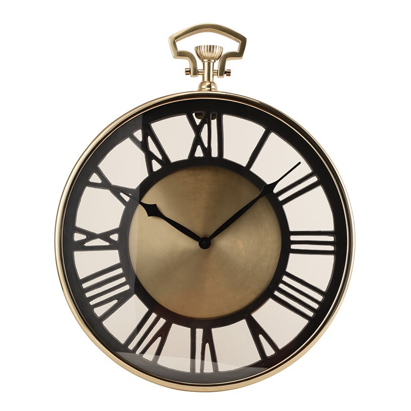 Vigil Wall Clock in Gold