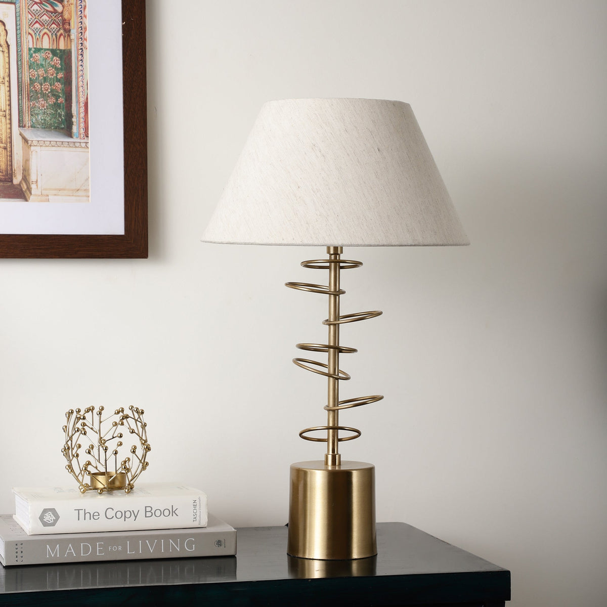 Cascading rings lamp gold M.M.I. OVERSEAS