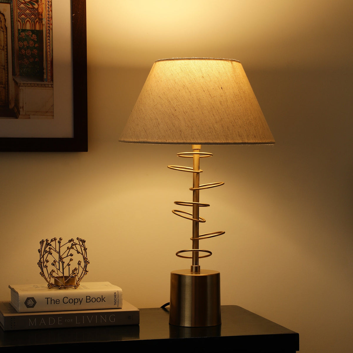Cascading rings lamp gold M.M.I. OVERSEAS
