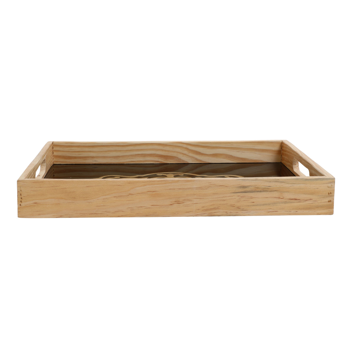 Zamora Embossed Glass Tray M.M.I. OVERSEAS