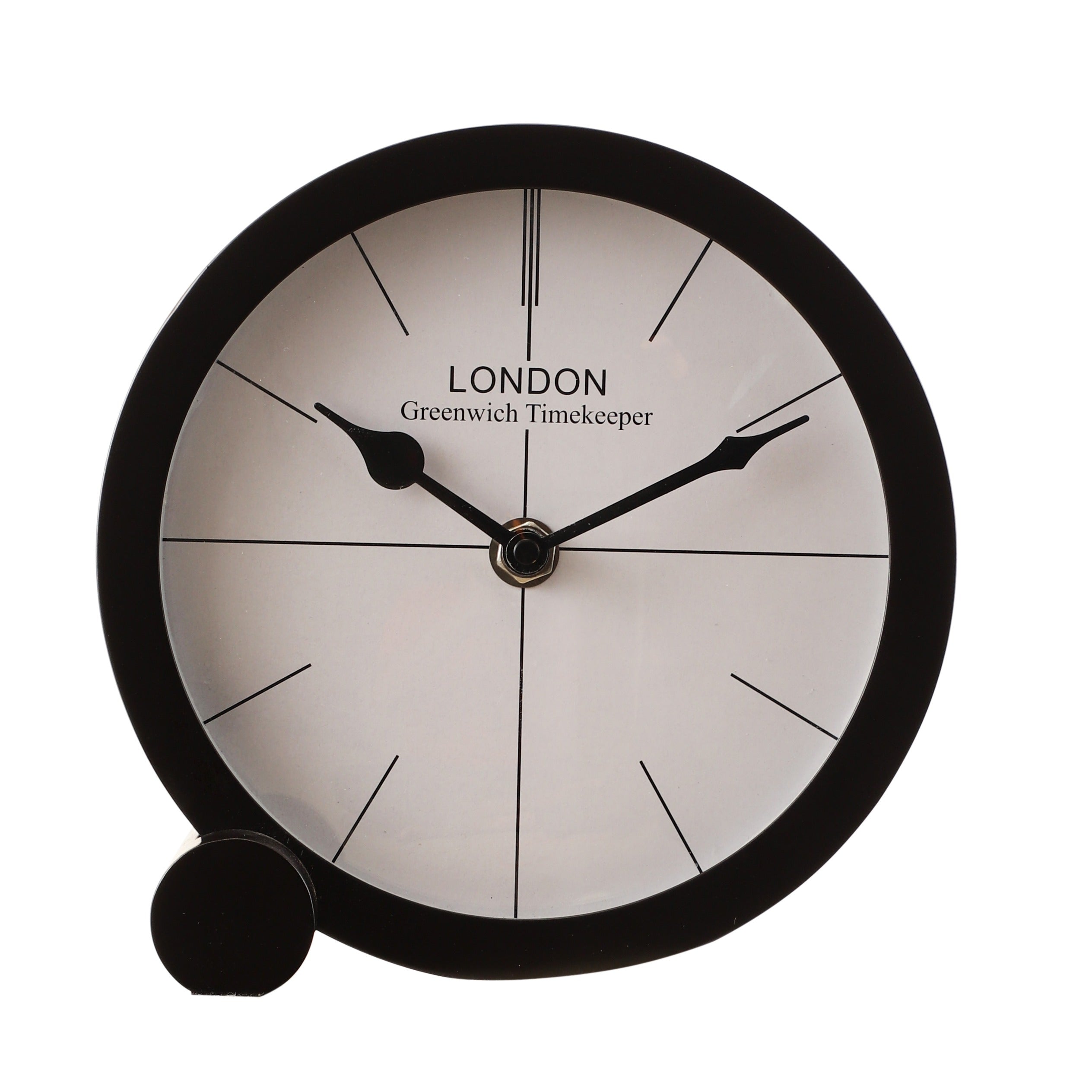 langston table clock in black M.M.I. OVERSEAS