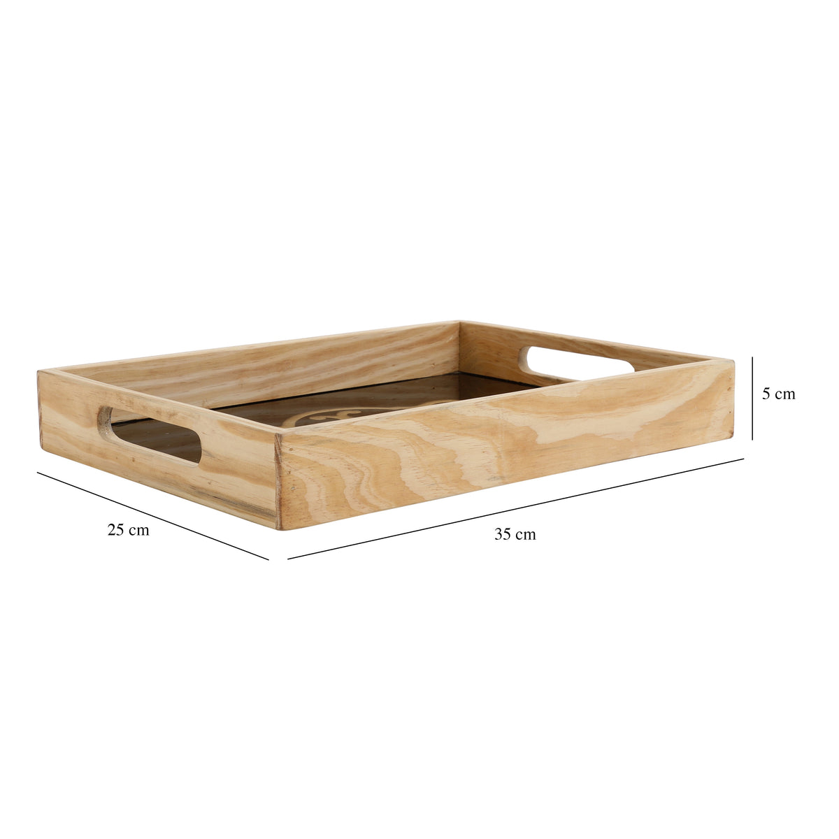 Zamora Embossed Glass Tray - small size M.M.I. OVERSEAS