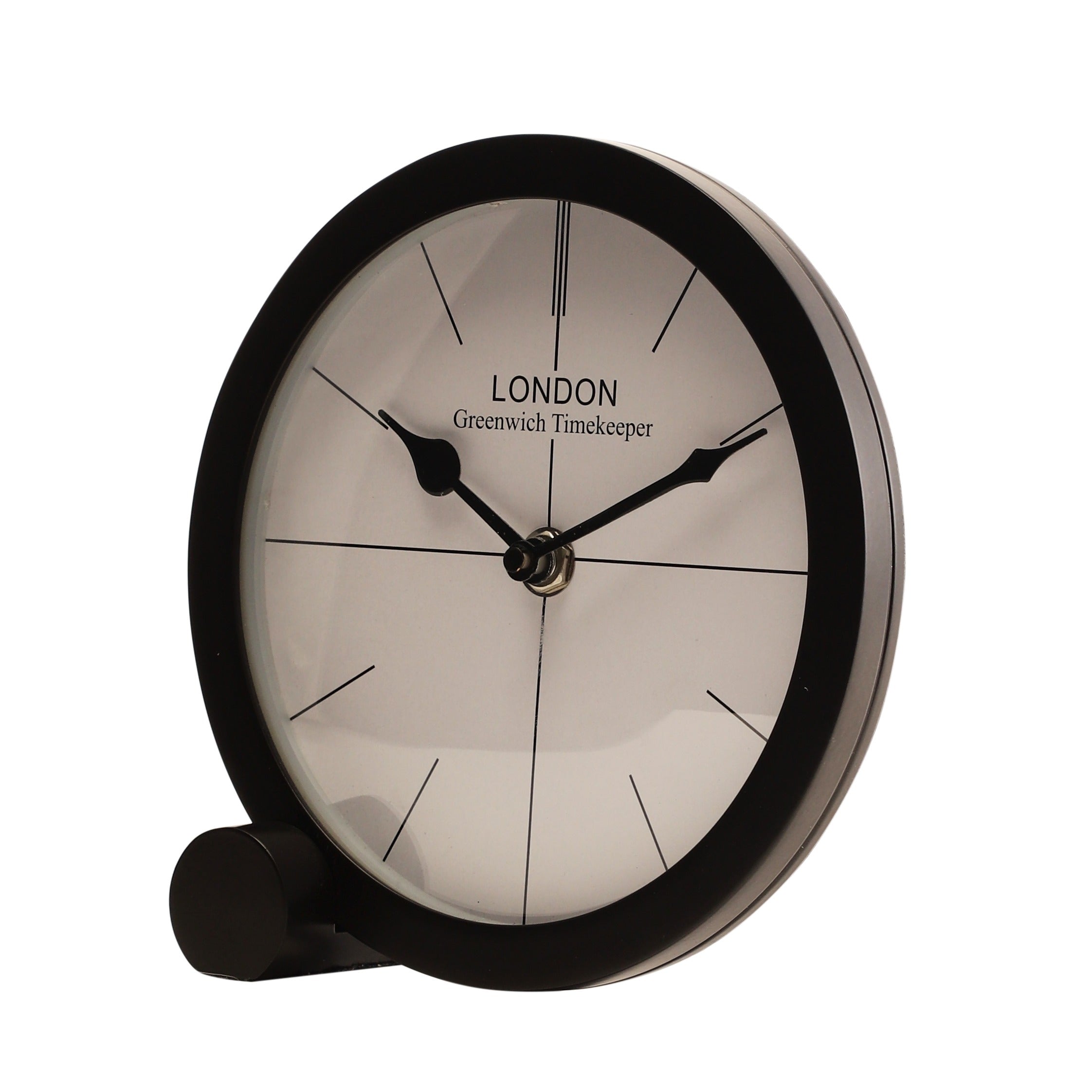 langston table clock in black M.M.I. OVERSEAS