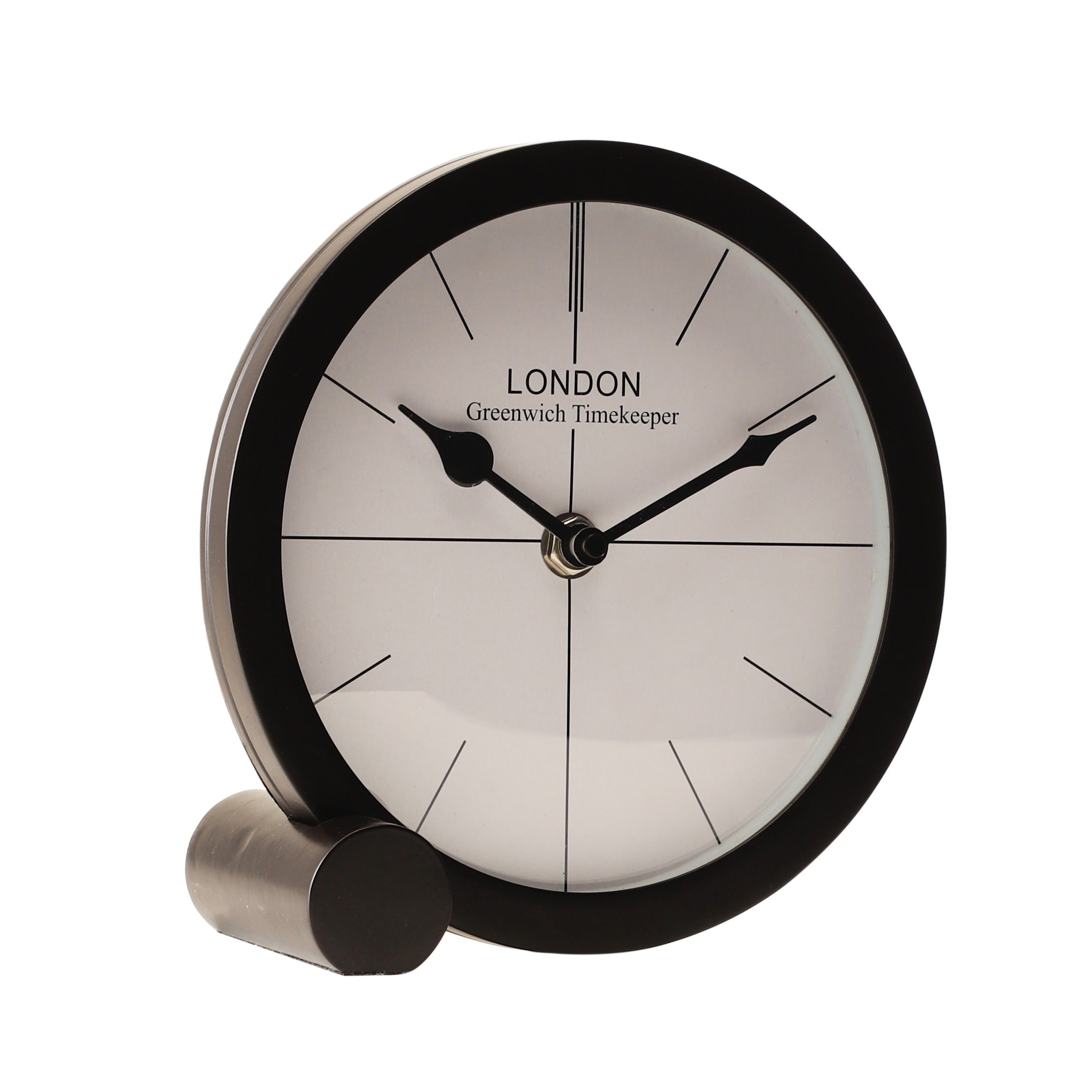 langston table clock in black M.M.I. OVERSEAS