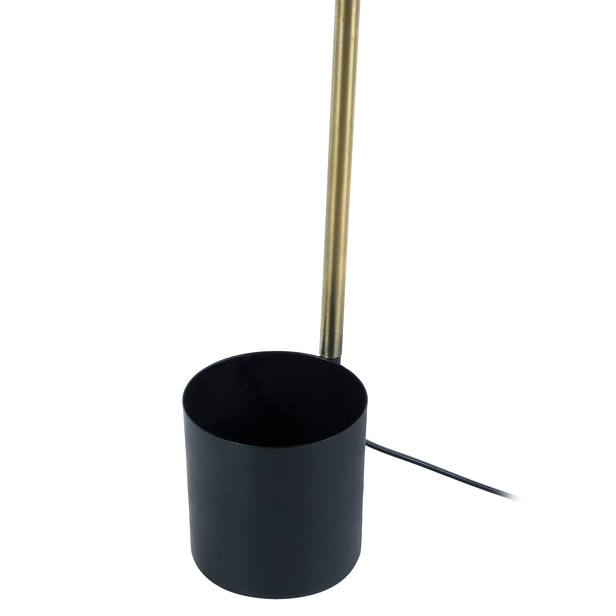 Modern Nordic Wood & Metal Study Lamp With Black Base By Ss Lightings - Ouch Cart